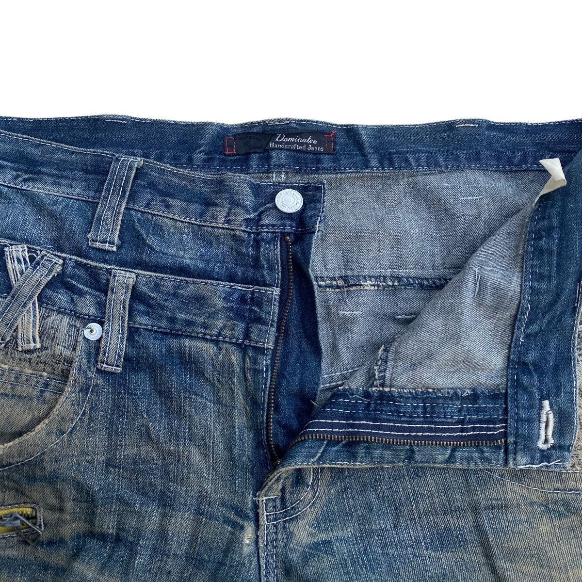 Seditionaries × Vintage Vtg Oversize Distressed Dominate Double Waist Denim Pants Size US 40 / EU 56 - 4 Thumbnail