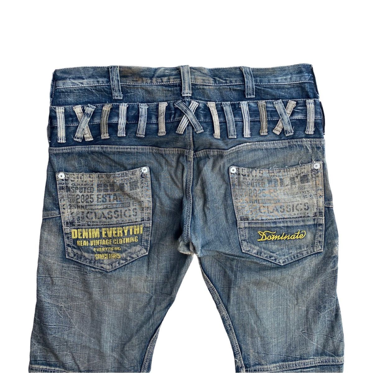 Seditionaries × Vintage Vtg Oversize Distressed Dominate Double Waist Denim Pants Size US 40 / EU 56 - 10 Thumbnail