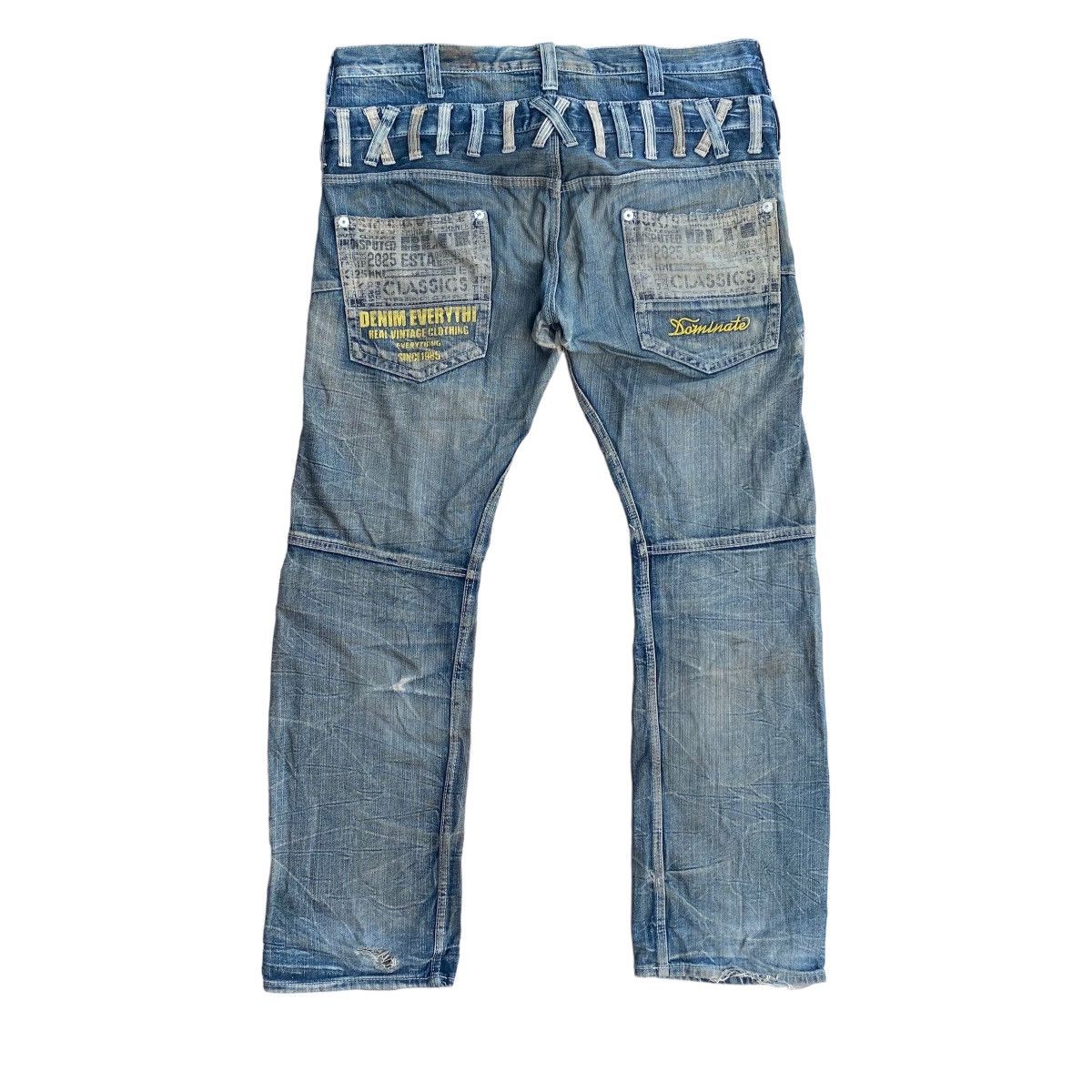 Seditionaries × Vintage Vtg Oversize Distressed Dominate Double Waist Denim Pants Size US 40 / EU 56 - 8 Thumbnail