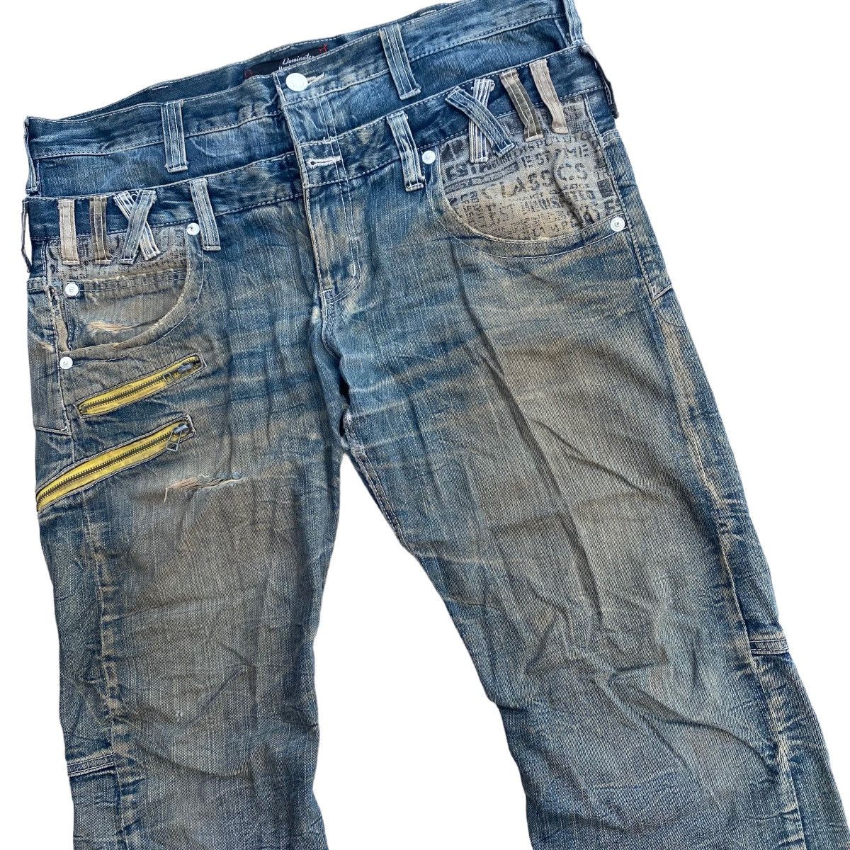 Seditionaries × Vintage Vtg Oversize Distressed Dominate Double Waist Denim Pants Size US 40 / EU 56 - 5 Thumbnail