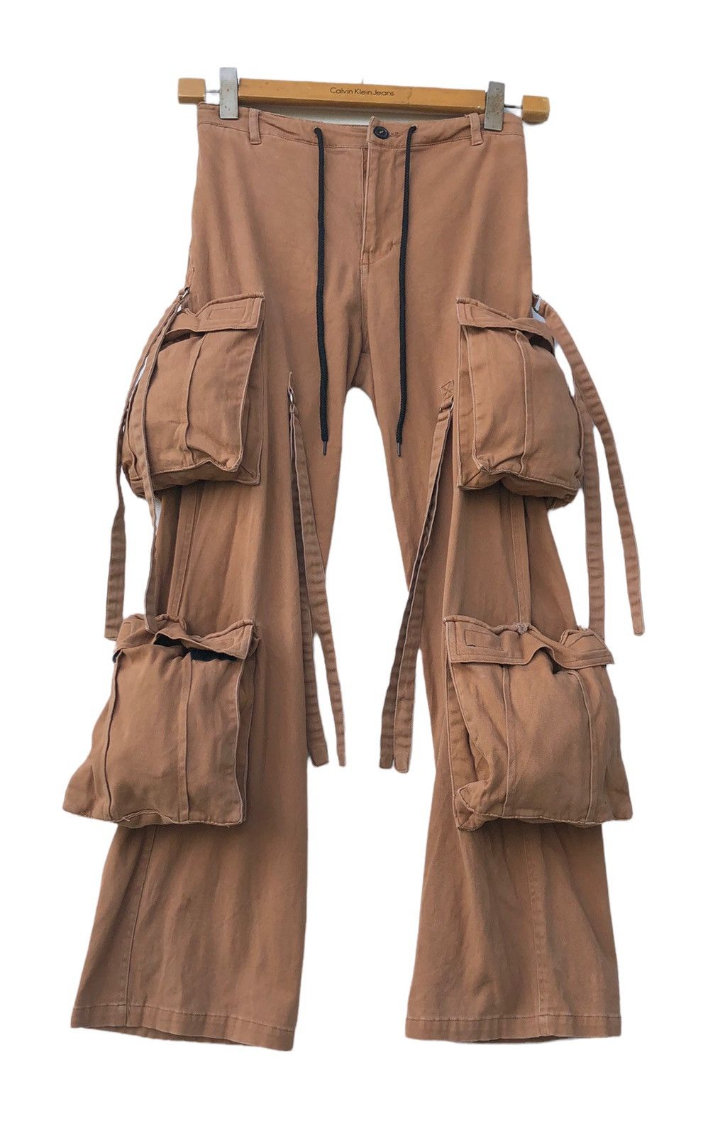 Japanese Brand 🔥Japanese Fashion Nova Bondages Multi pocket Flare Pants 🔥 Size US 27 - 1 Thumbnail