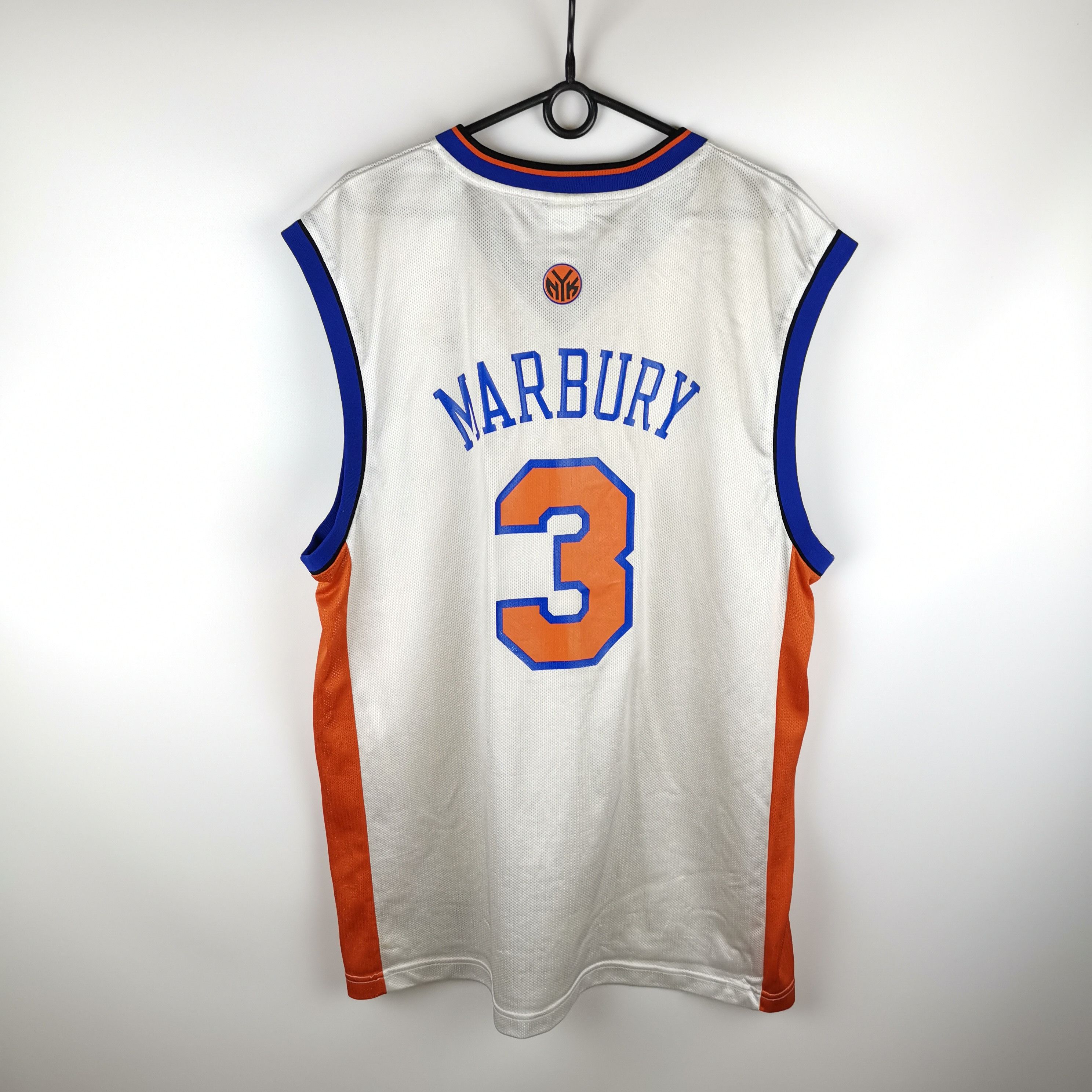 NBA Vintage Reebok New York Knicks #3 Marbury Basketball Jersey Size US L / EU 52-54 / 3 - 2 Thumbnail