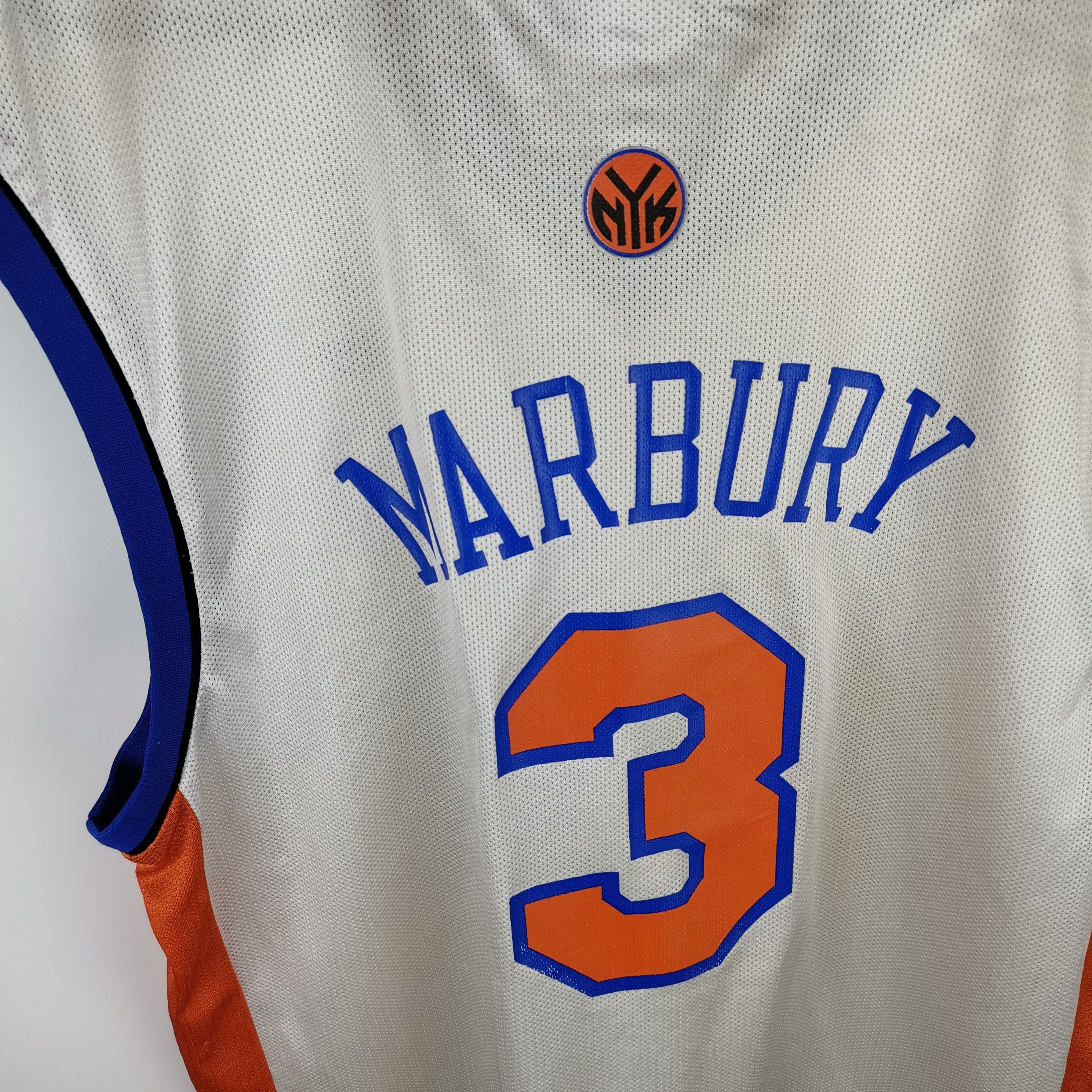 NBA Vintage Reebok New York Knicks #3 Marbury Basketball Jersey Size US L / EU 52-54 / 3 - 4 Thumbnail