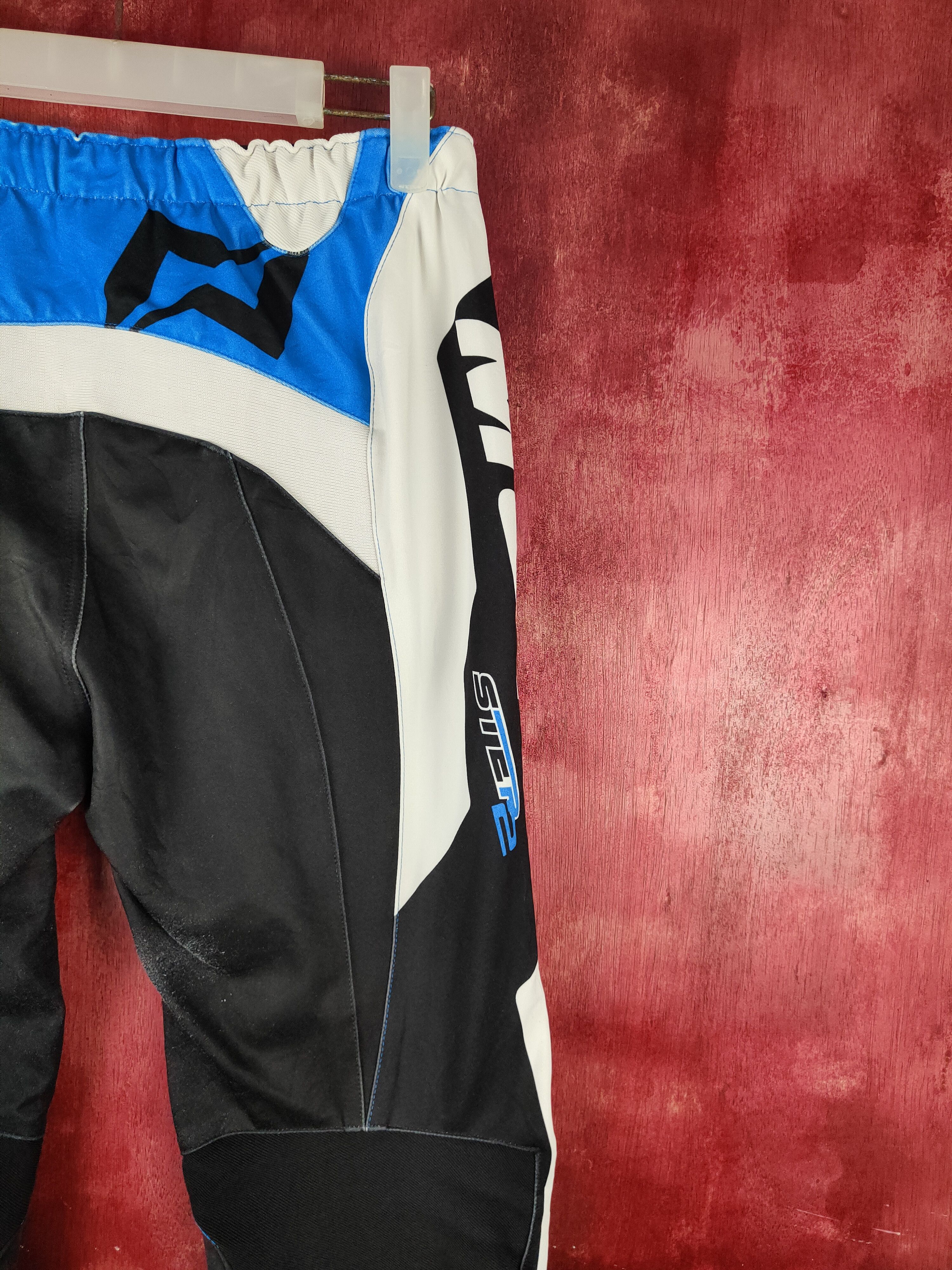 Japanese Brand Mots Blue Motocross Racing Pants #S758 Size US 27 - 13 Thumbnail