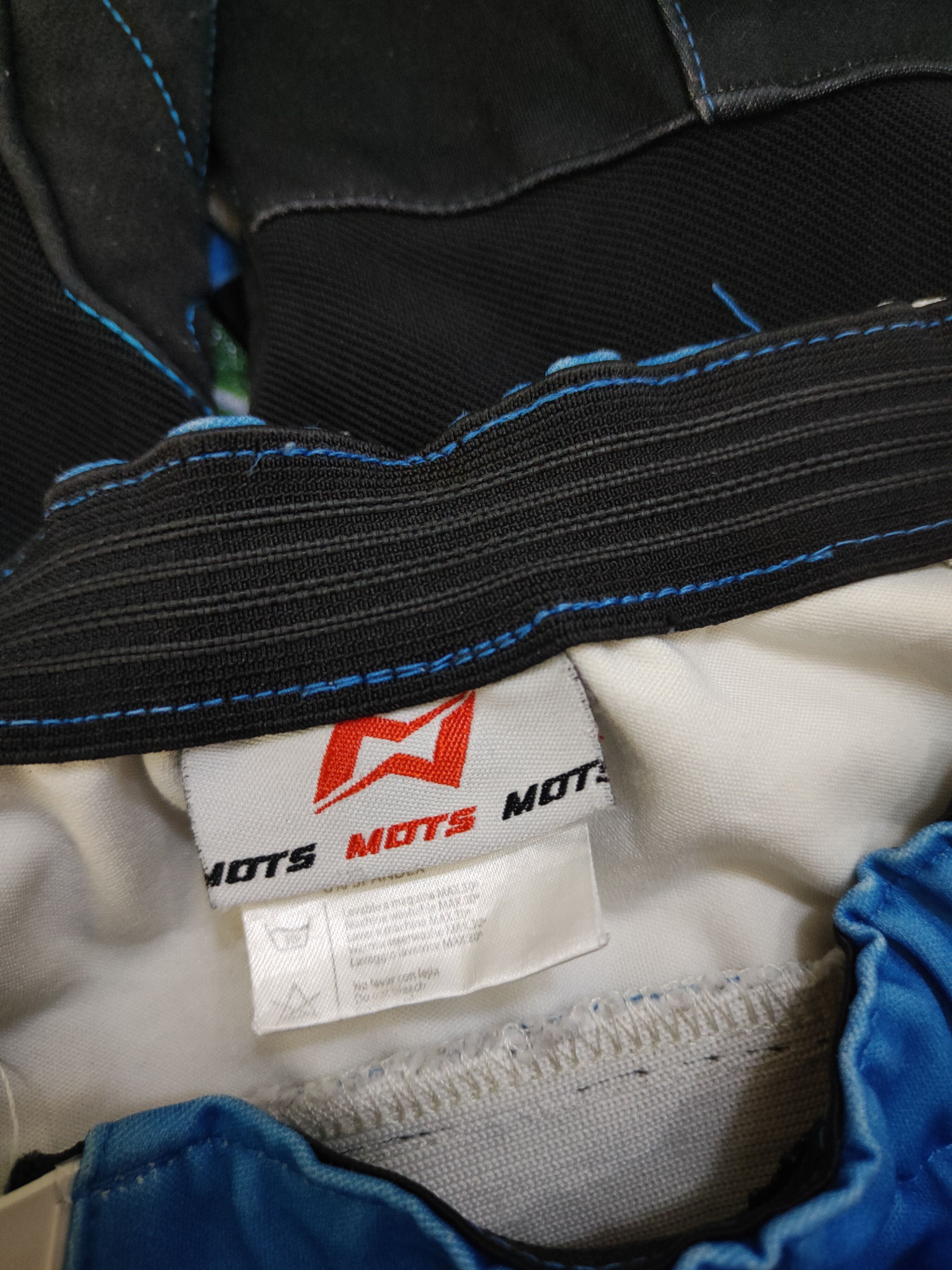 Japanese Brand Mots Blue Motocross Racing Pants #S758 Size US 27 - 20 Thumbnail