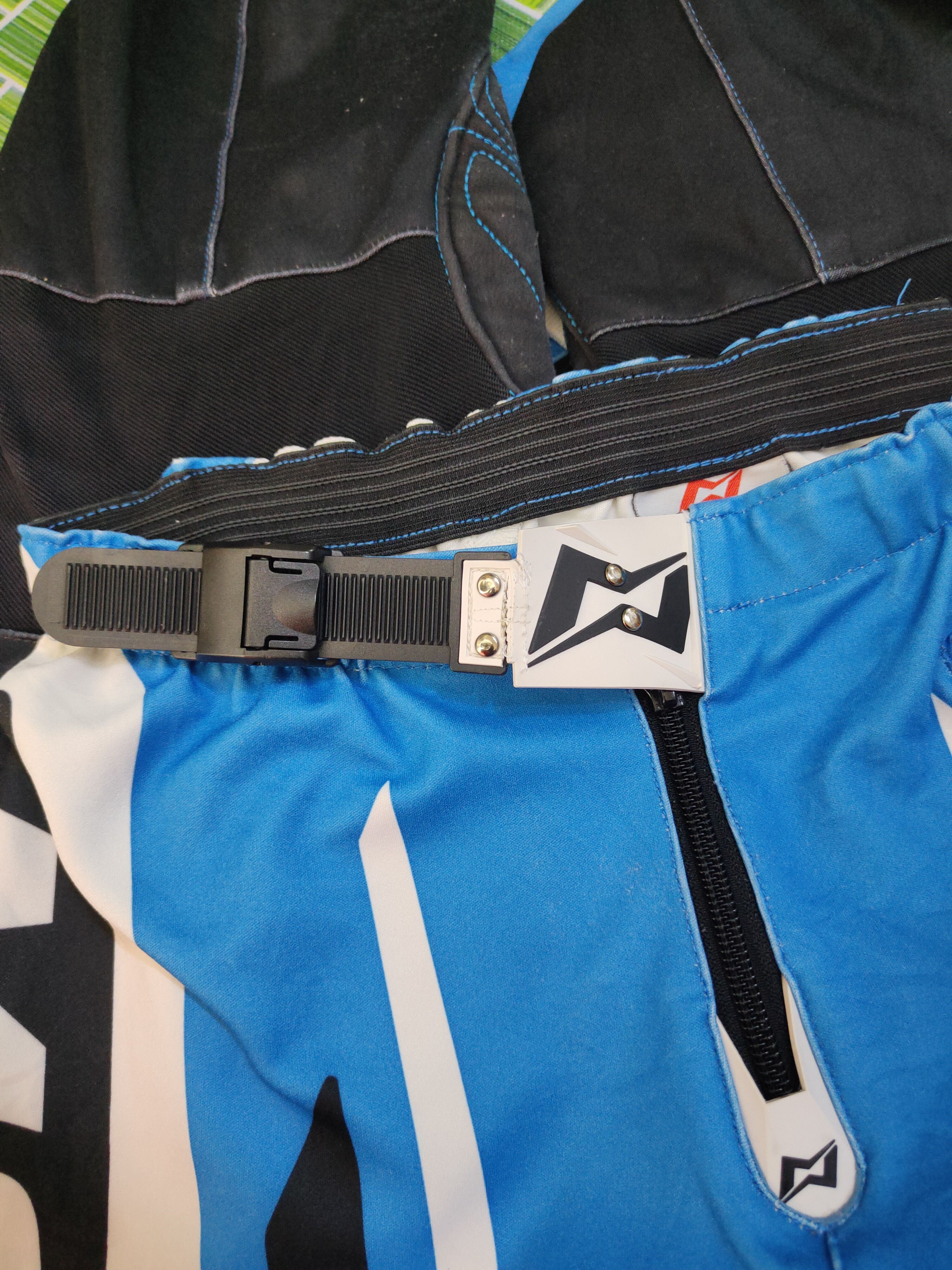 Japanese Brand Mots Blue Motocross Racing Pants #S758 Size US 27 - 17 Thumbnail