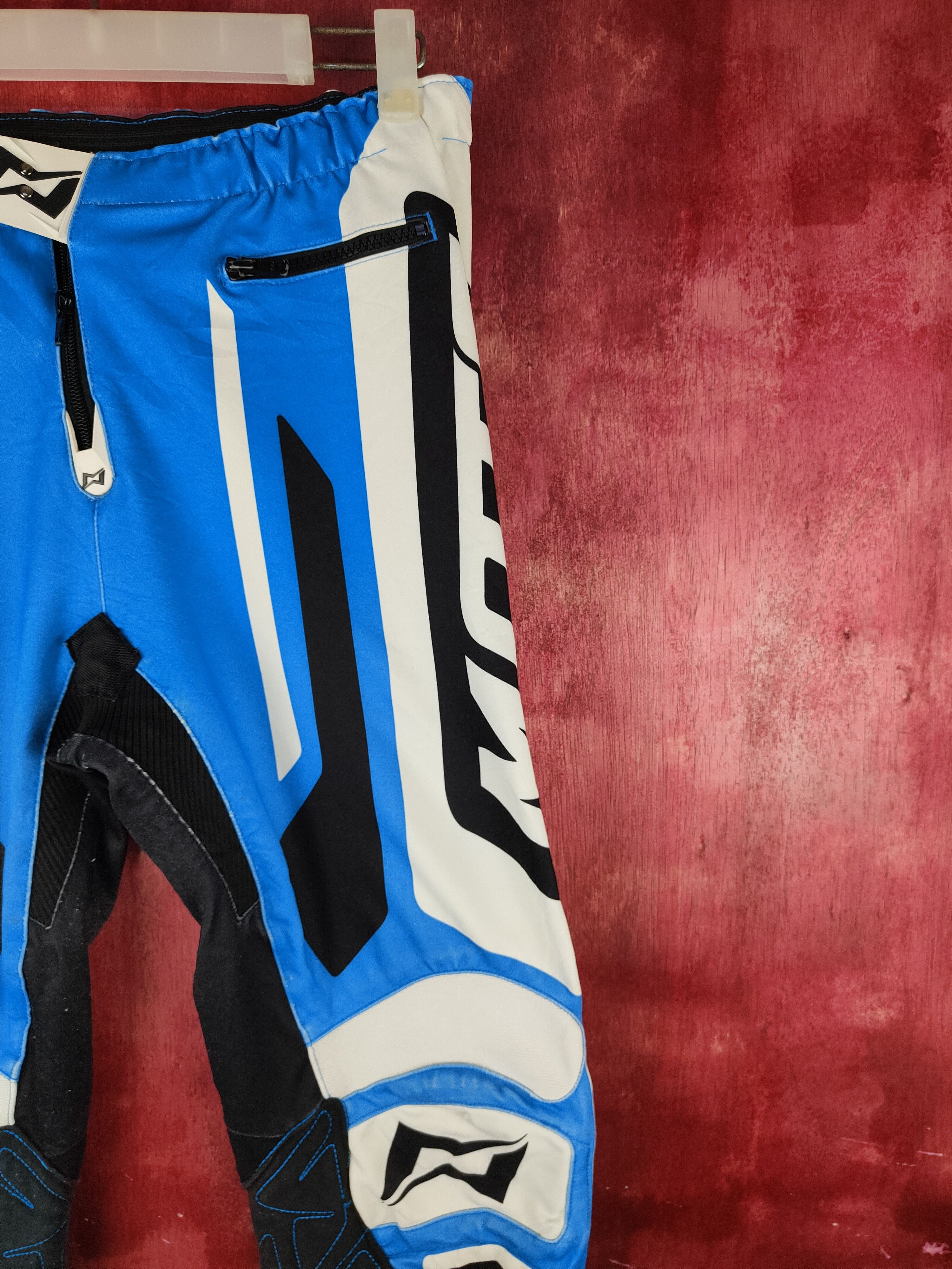 Japanese Brand Mots Blue Motocross Racing Pants #S758 Size US 27 - 6 Thumbnail