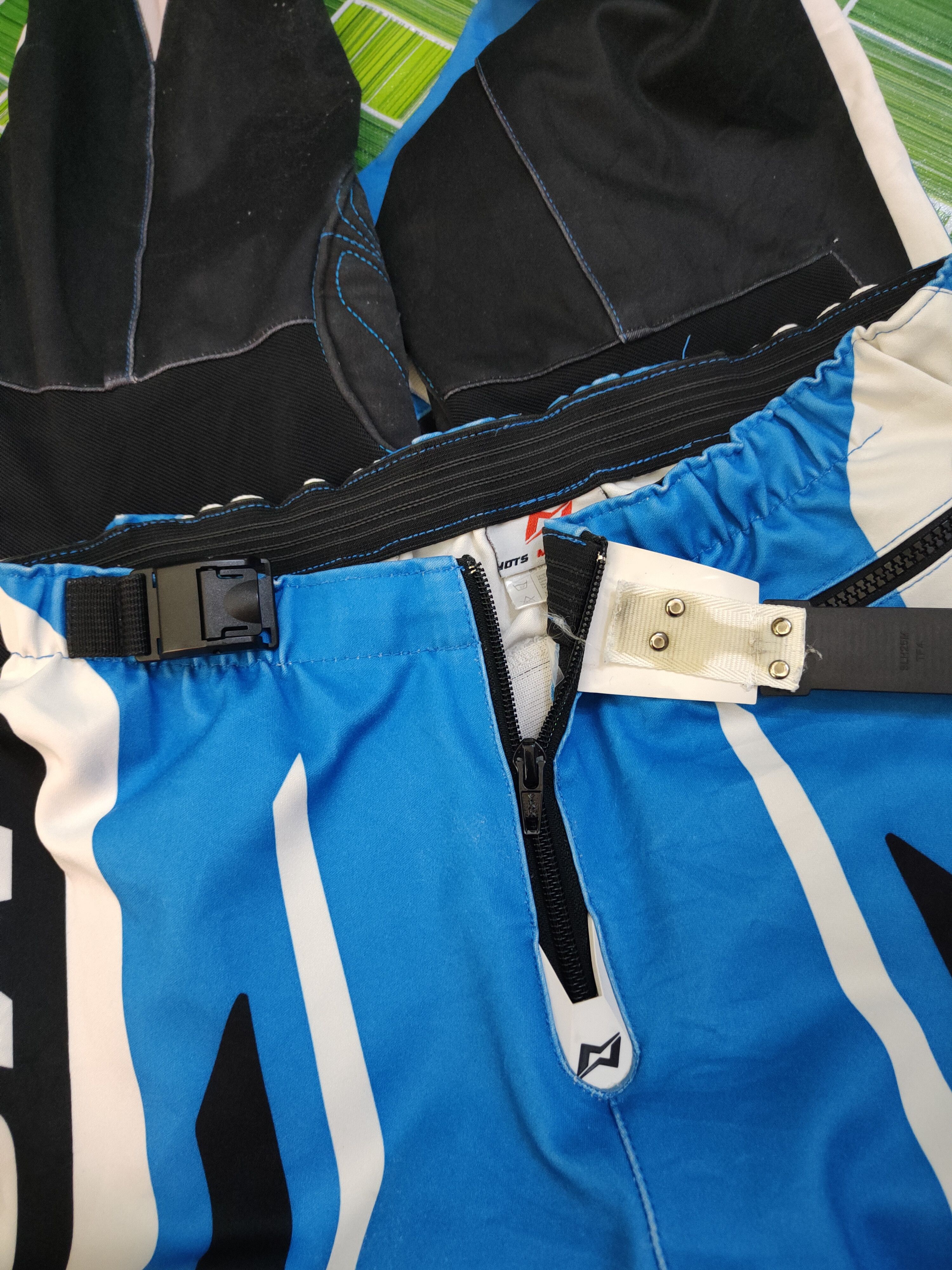 Japanese Brand Mots Blue Motocross Racing Pants #S758 Size US 27 - 15 Thumbnail