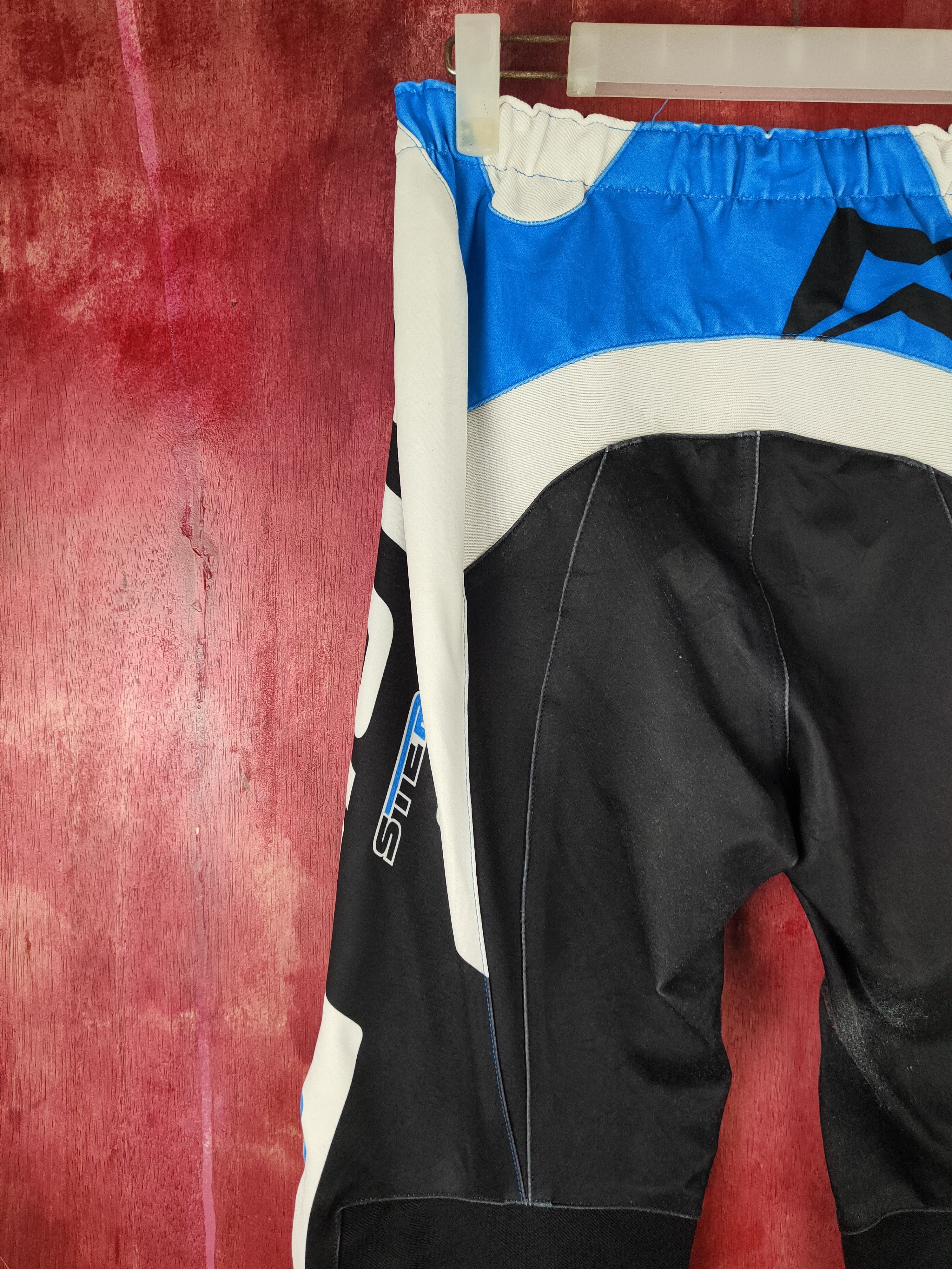 Japanese Brand Mots Blue Motocross Racing Pants #S758 Size US 27 - 11 Thumbnail