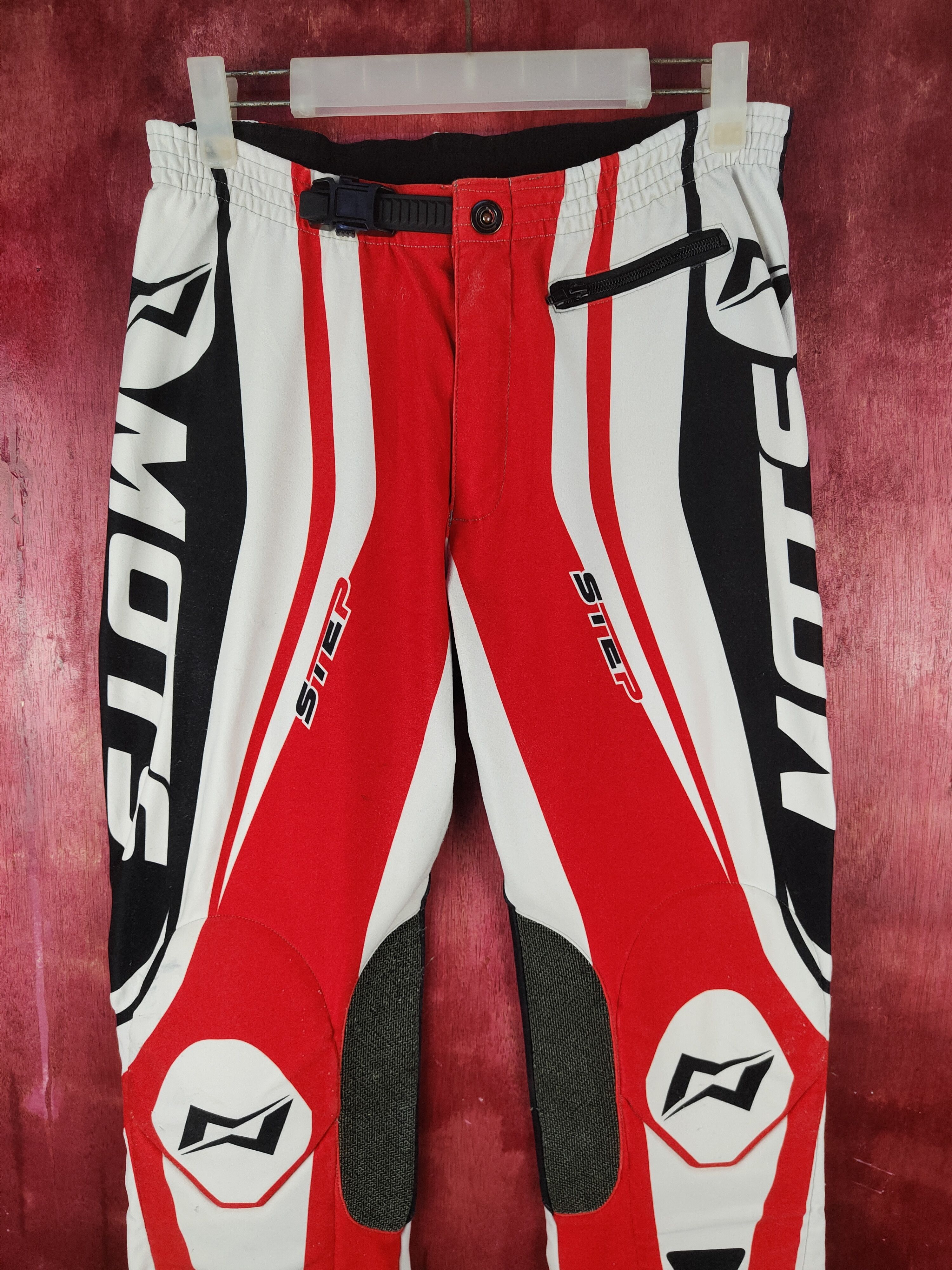 Japanese Brand Mots Red Motocross Racing Pants #S757 Size US 29 - 2 Thumbnail