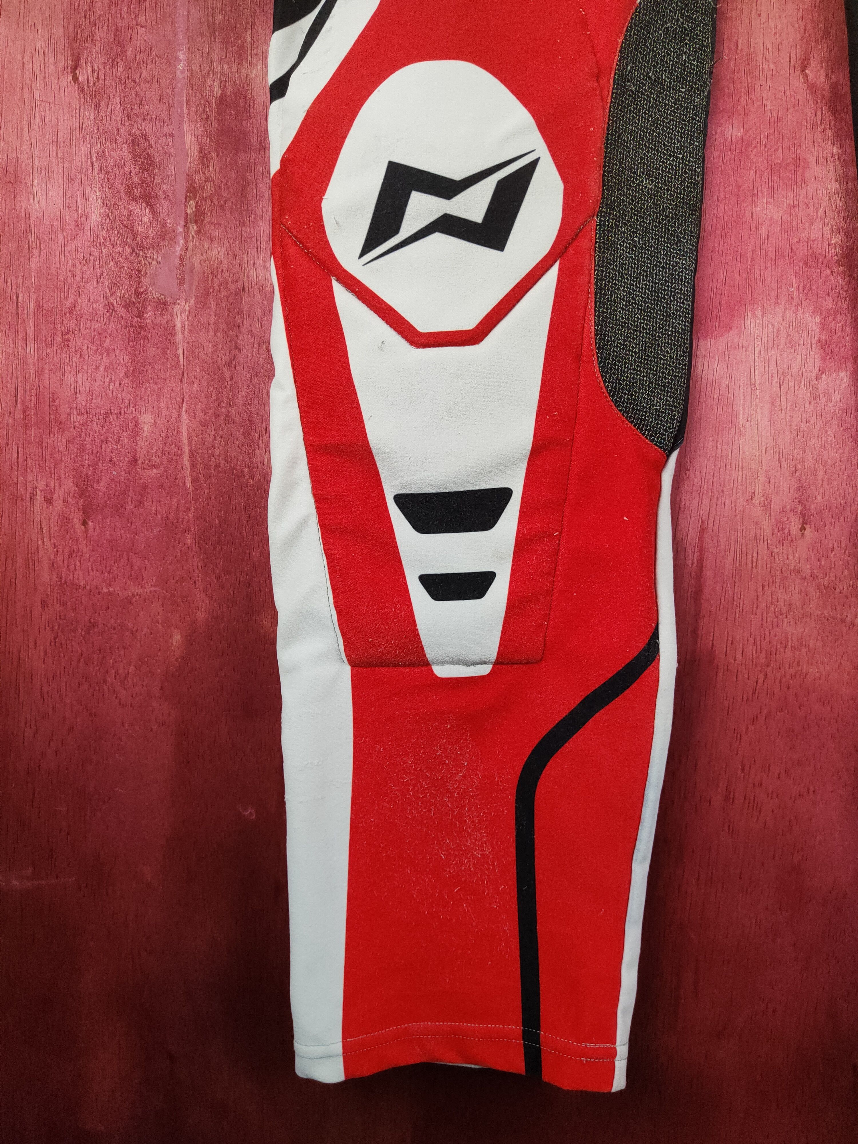 Japanese Brand Mots Red Motocross Racing Pants #S757 Size US 29 - 6 Thumbnail