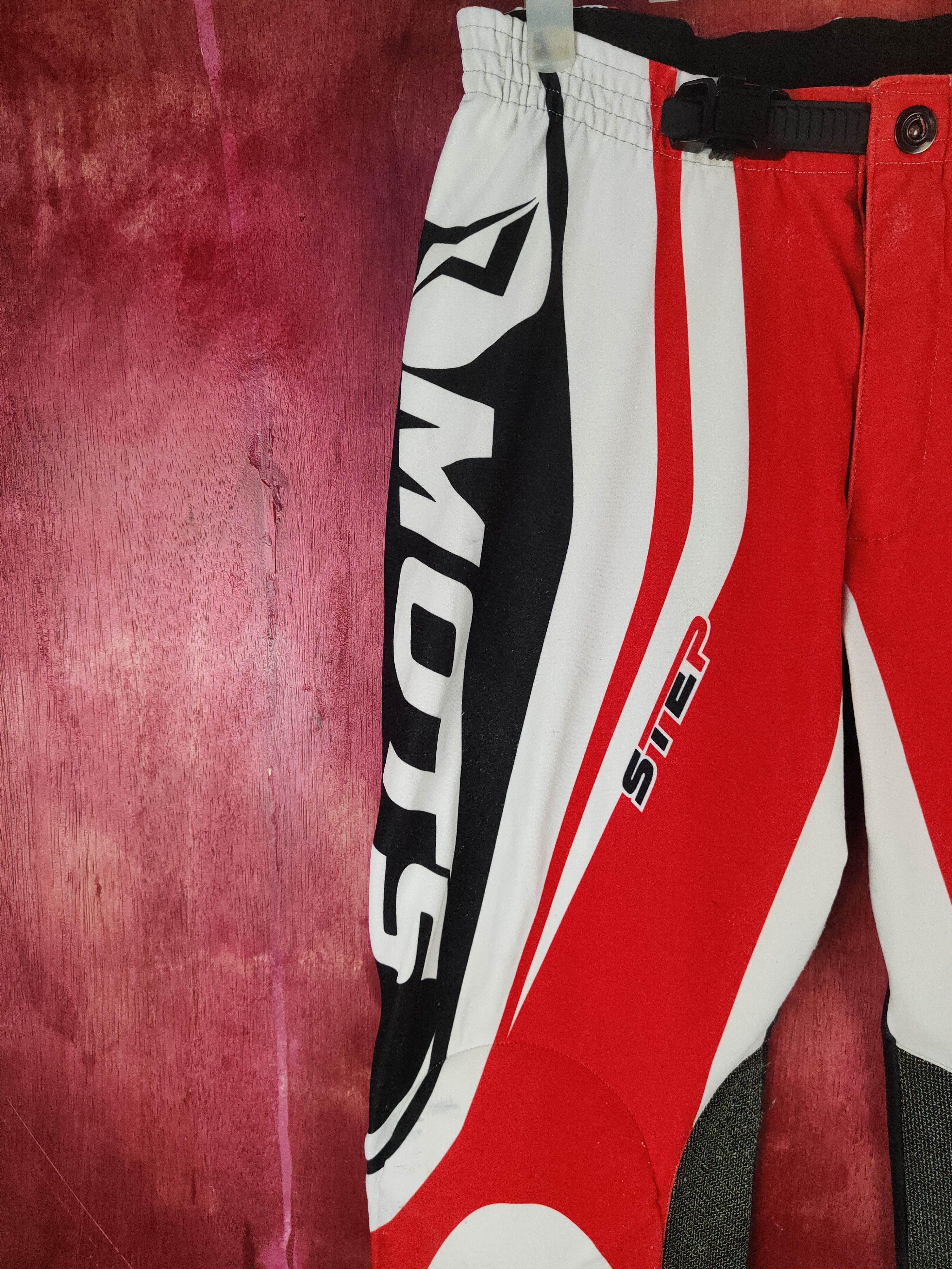 Japanese Brand Mots Red Motocross Racing Pants #S757 Size US 29 - 5 Thumbnail