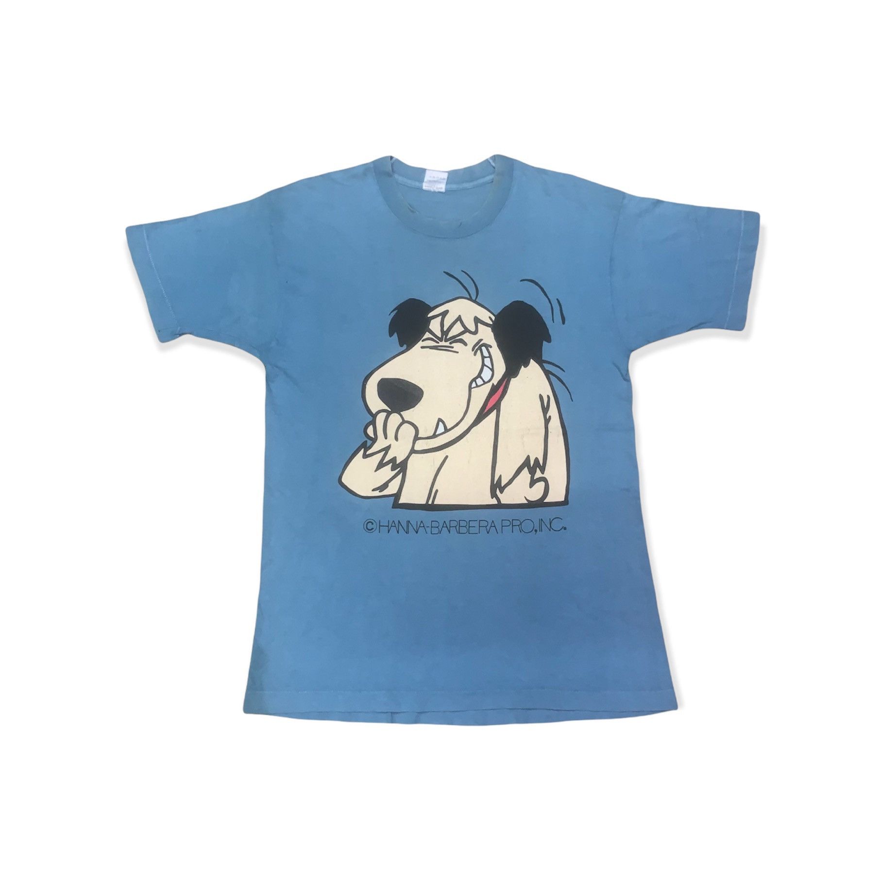 image of Cartoon Network x Movie Vintage 90's Hanna Barbera Muttley Tshirt in Blue, Men's (Size Medium)