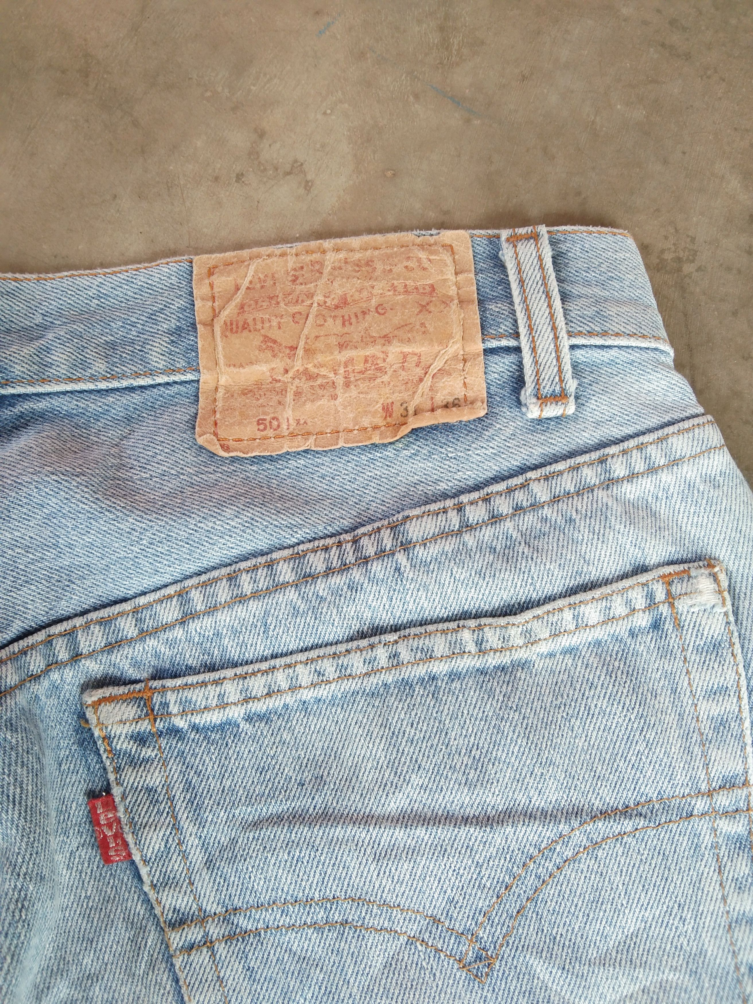 Levi's × Vintage 1988 Vintage Levis 501 xx Made In USA Distressed Jeans Size US 29 - 4 Thumbnail