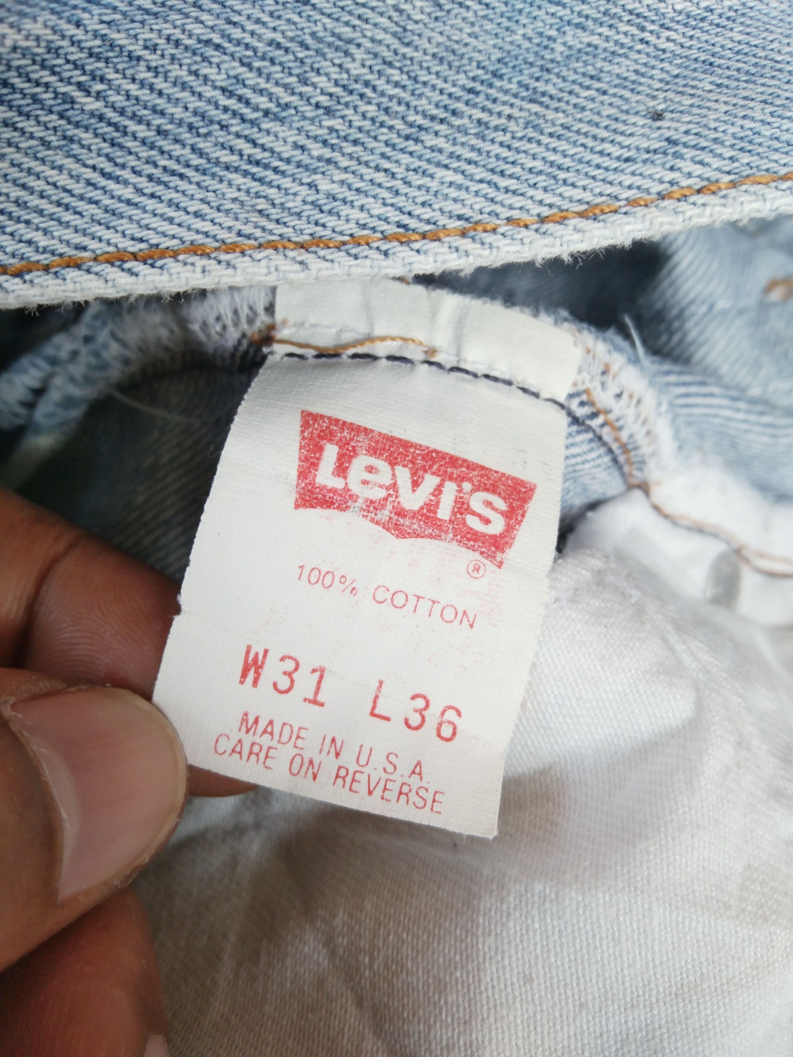 Levi's × Vintage 1988 Vintage Levis 501 xx Made In USA Distressed Jeans Size US 29 - 10 Thumbnail
