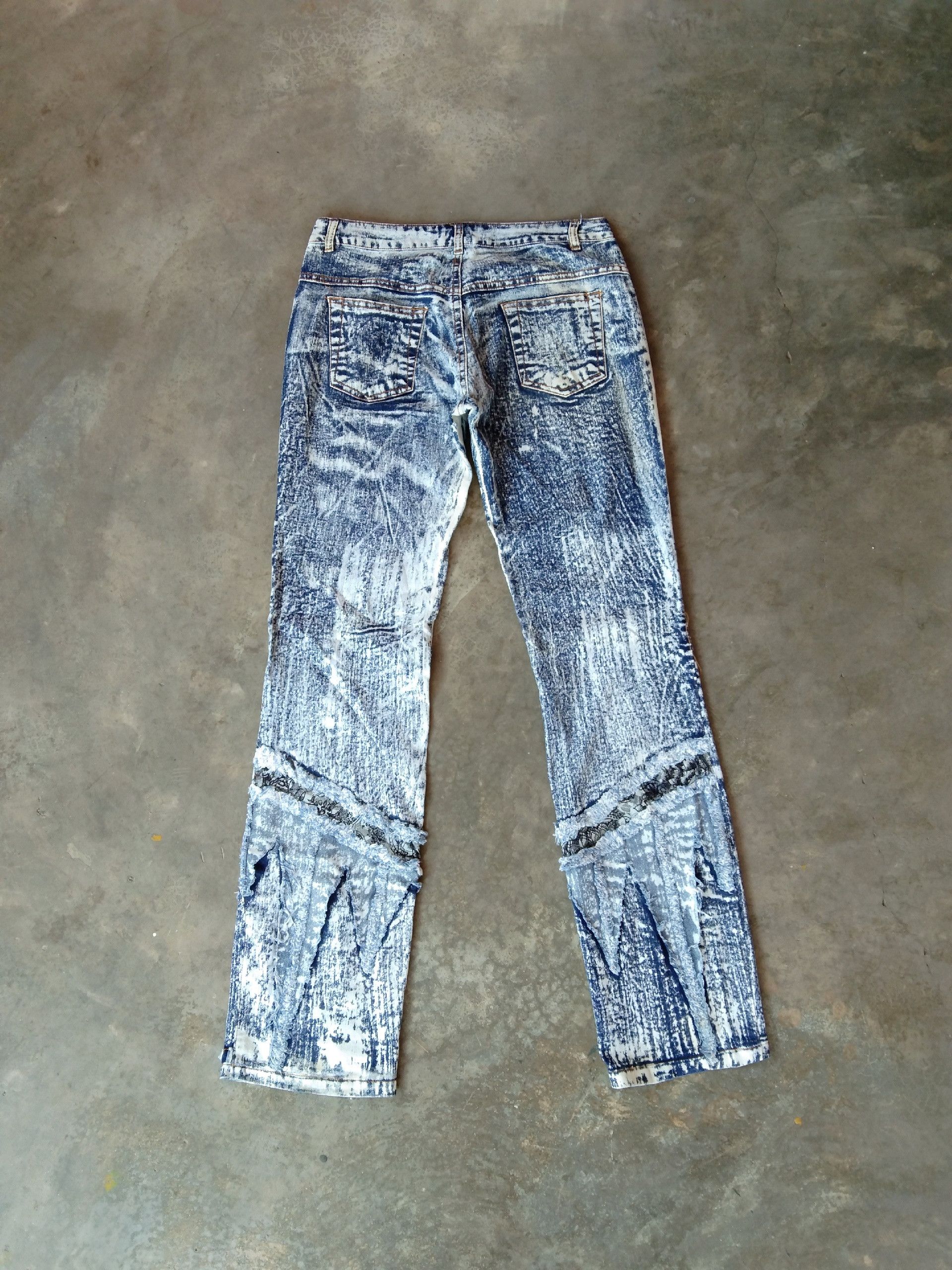 If Six Was Nine Rare HuaDi Japan Street Fashion Retro Punk Pants Size US 30 / EU 46 - 2 Thumbnail