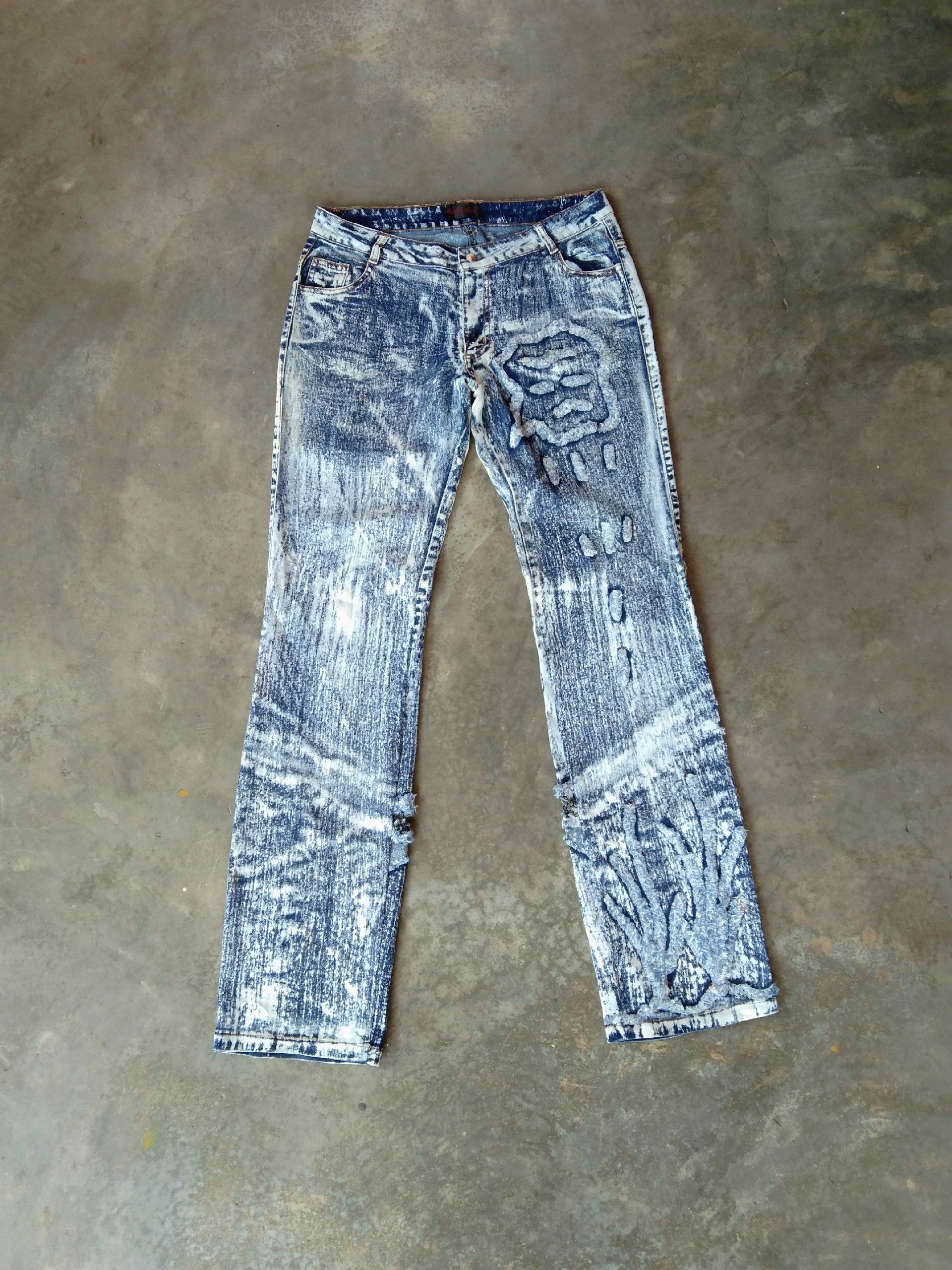 If Six Was Nine Rare HuaDi Japan Street Fashion Retro Punk Pants Size US 30 / EU 46 - 1 Thumbnail