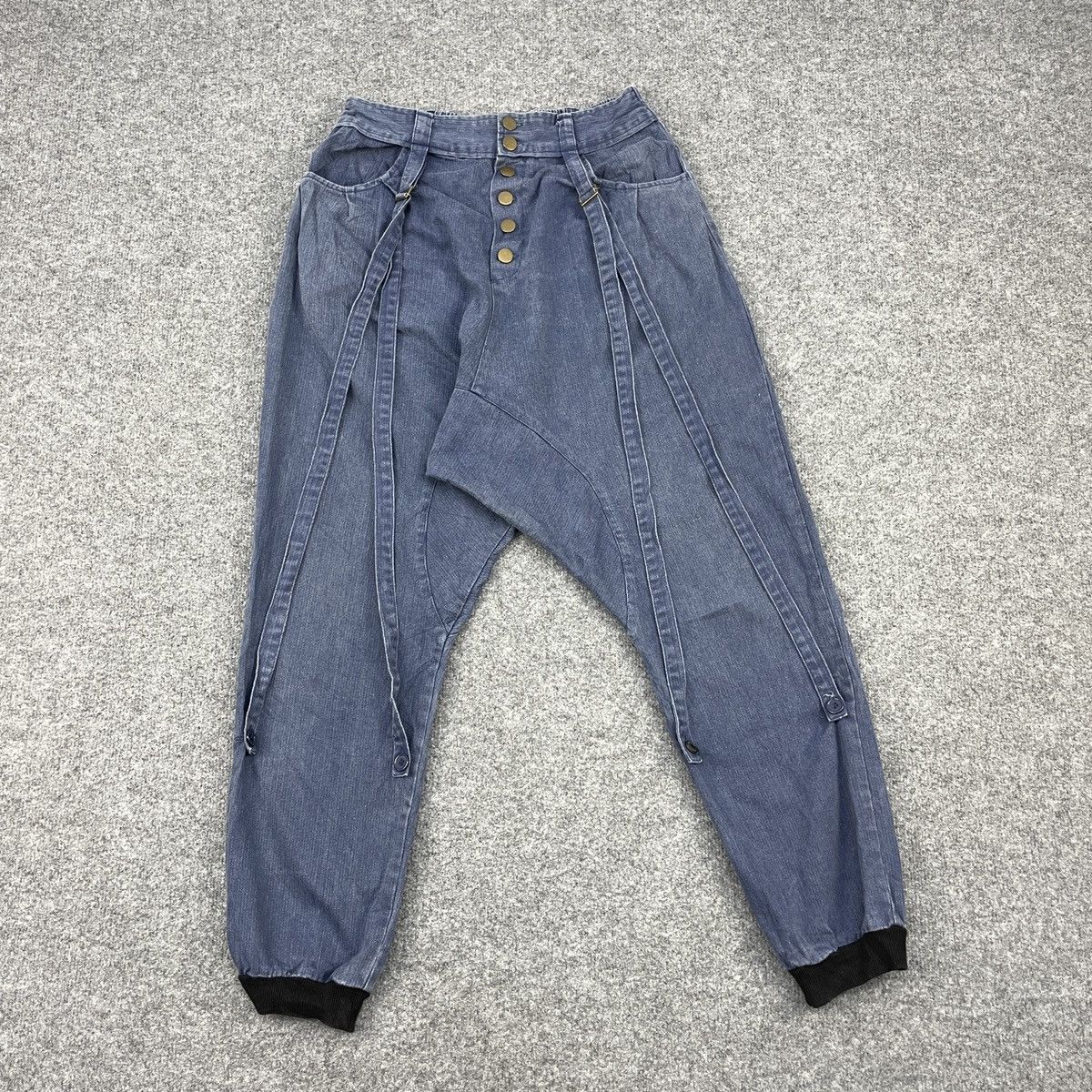 Vintage Vintage Japanese Brand Drop Bondage Baggy Pants Size US 30 / EU 46 - 2 Thumbnail