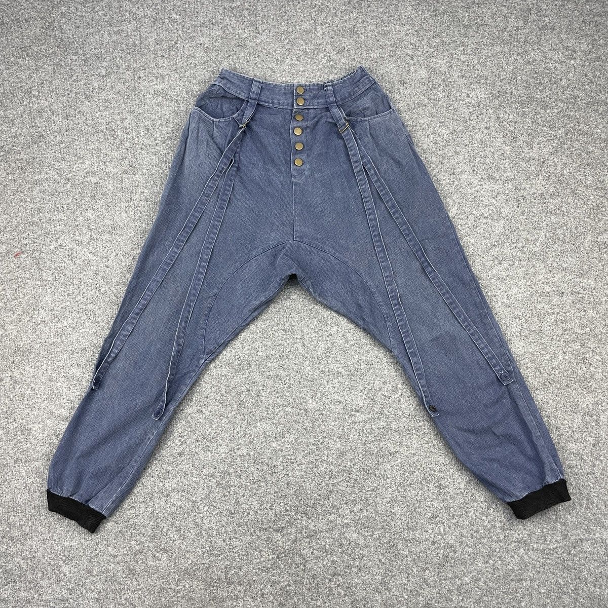 Vintage Vintage Japanese Brand Drop Bondage Baggy Pants Size US 30 / EU 46 - 1 Thumbnail