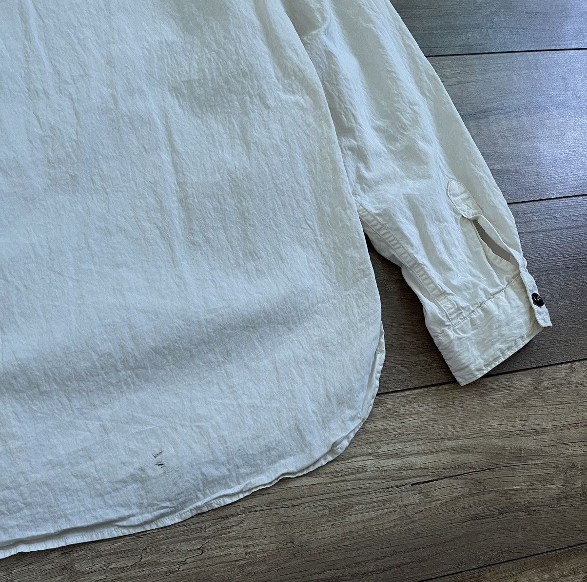 Stone Island Vintage Stone Island Cream Cotton Light Overshirt Shirt Size US XXL / EU 58 / 5 - 8 Thumbnail