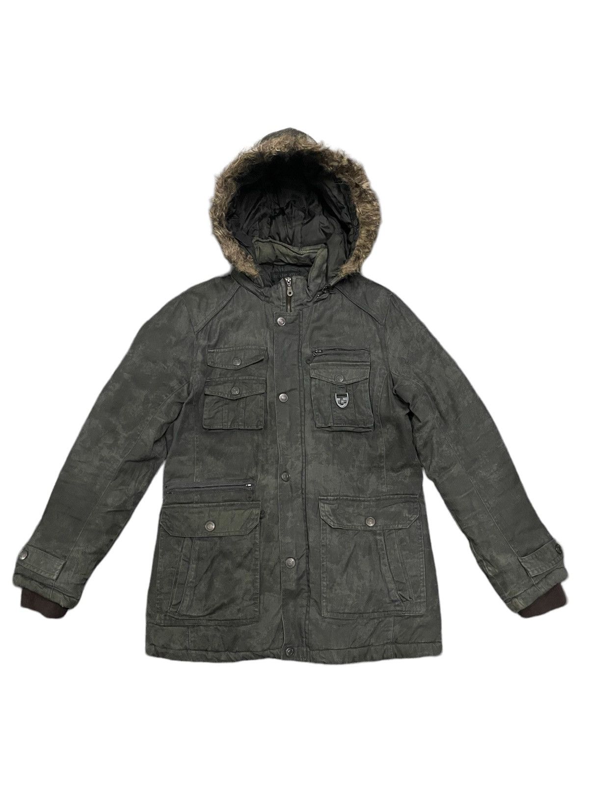image of Avant Garde x In The Attic Vintage In The Attic Multi Pocket Tactical Style Jacket in Green (Size M