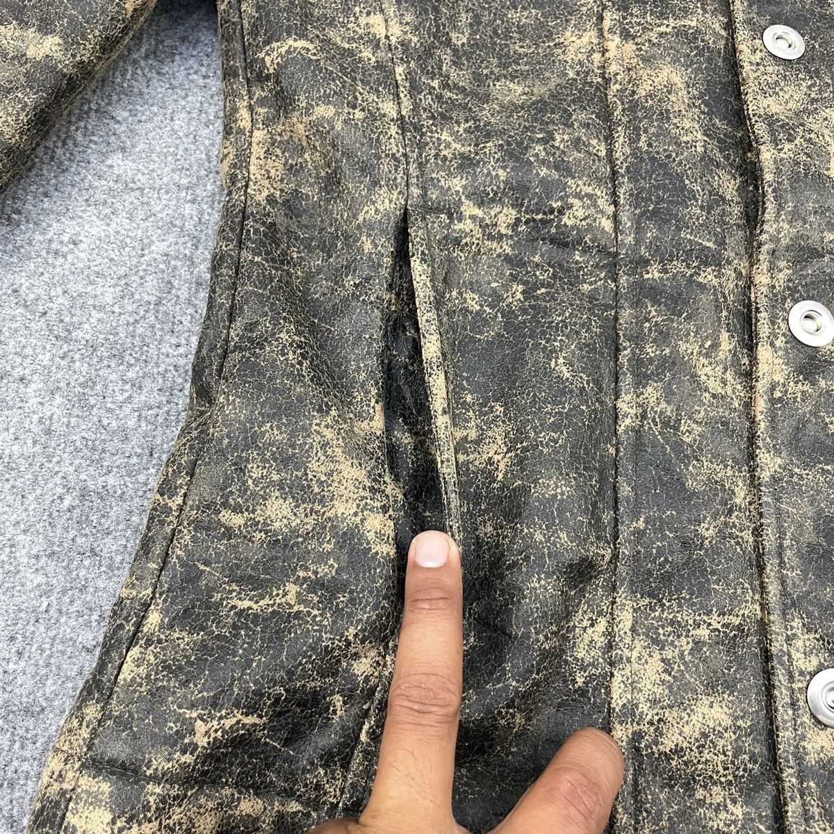 Japanese Brand × Vintage Vintage Japanese Brand Punk Leather Jacket Size US S / EU 44-46 / 1 - 7 Thumbnail