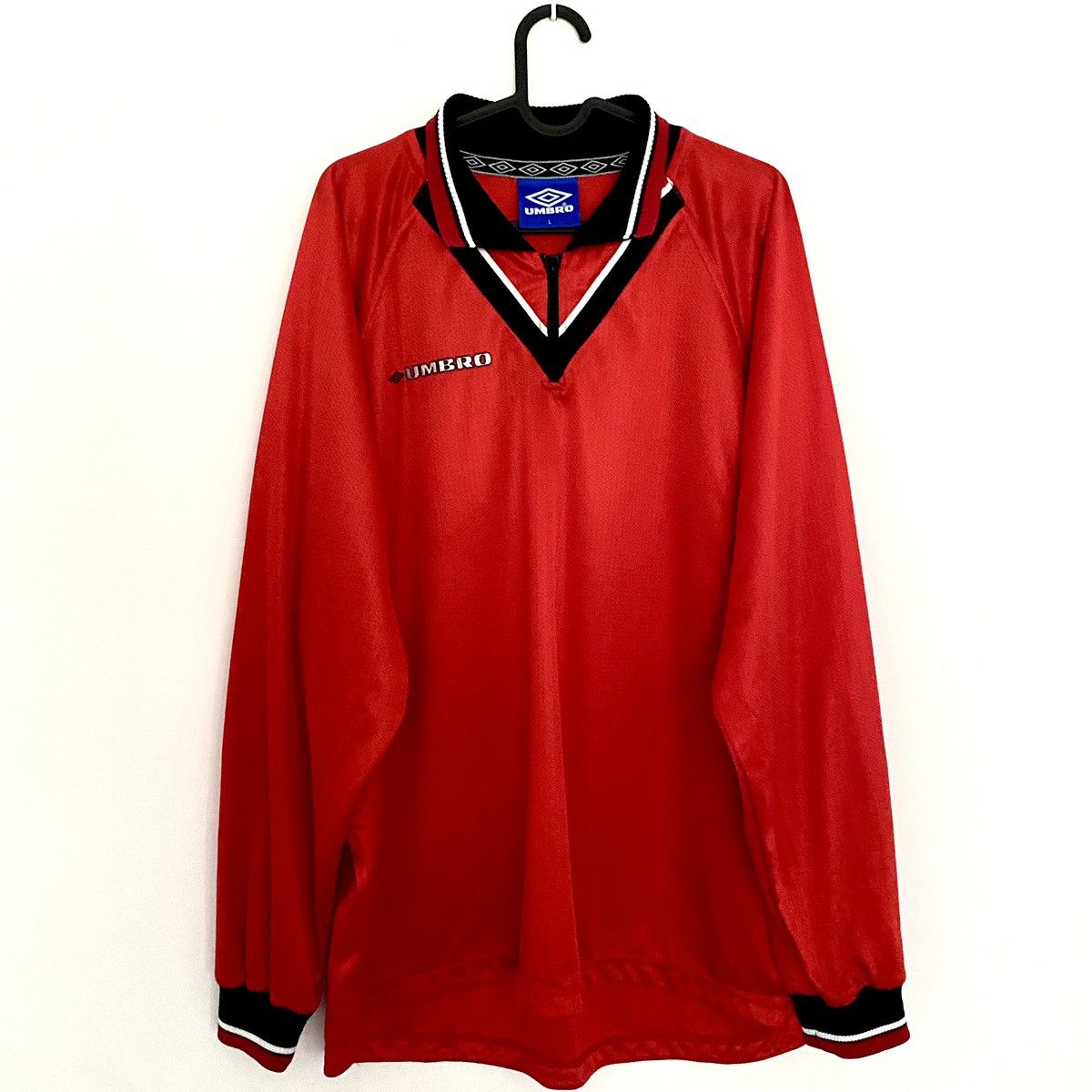 Umbro × Vintage 1998 1999 Umbro Vintage Retro Template Soccer Long Jersey Size US L / EU 52-54 / 3 - 2 Thumbnail