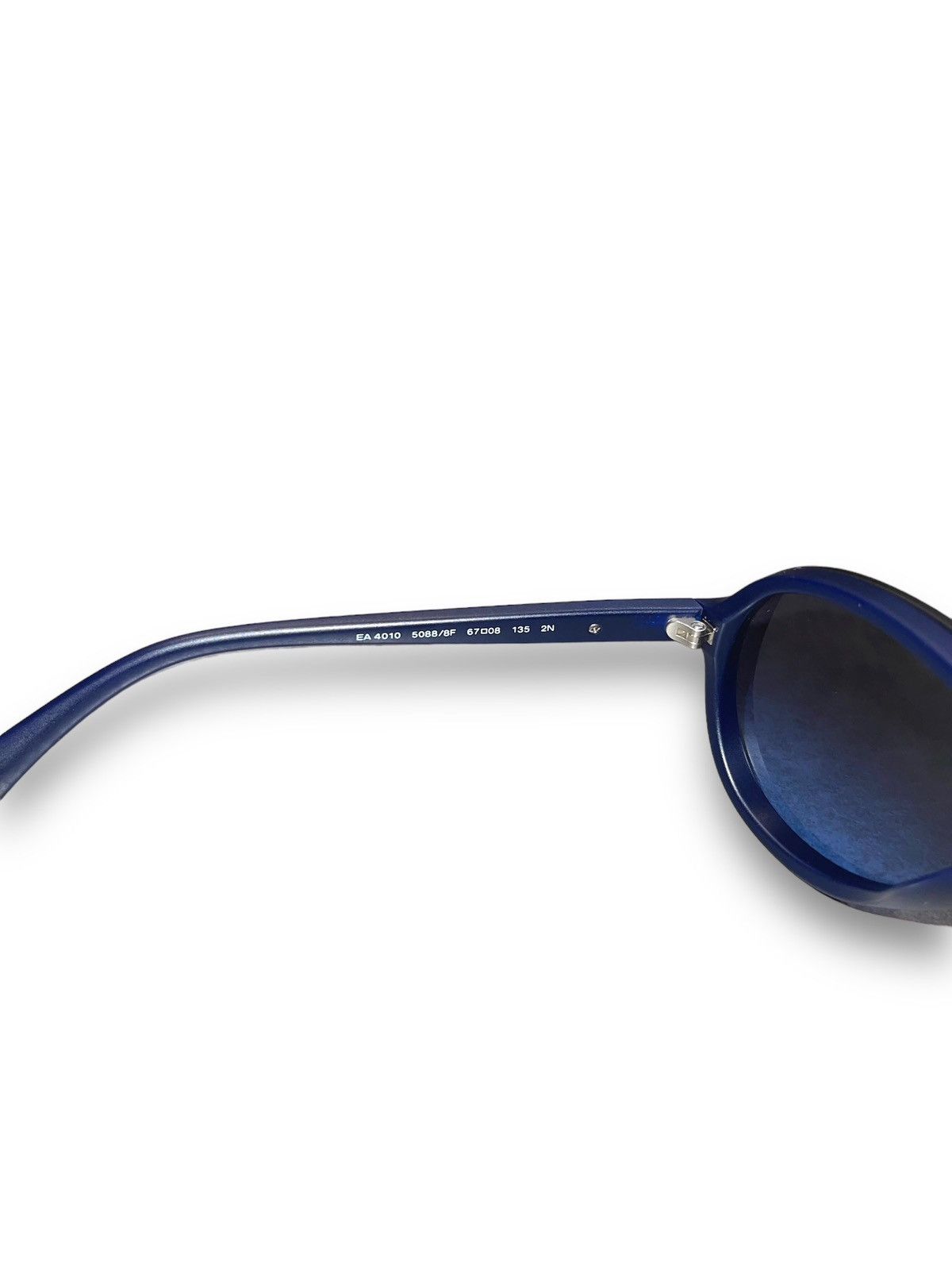 Emporio Armani Emporio Armani EA4010 5088/8F Dark Blue Aviator Sunglasses Size ONE SIZE - 11 Thumbnail