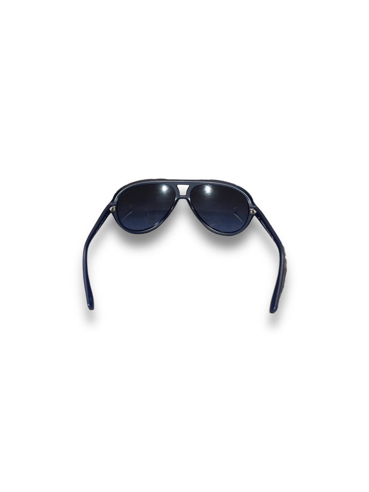 Emporio Armani Emporio Armani EA4010 5088/8F Dark Blue Aviator Sunglasses Size ONE SIZE - 7 Thumbnail