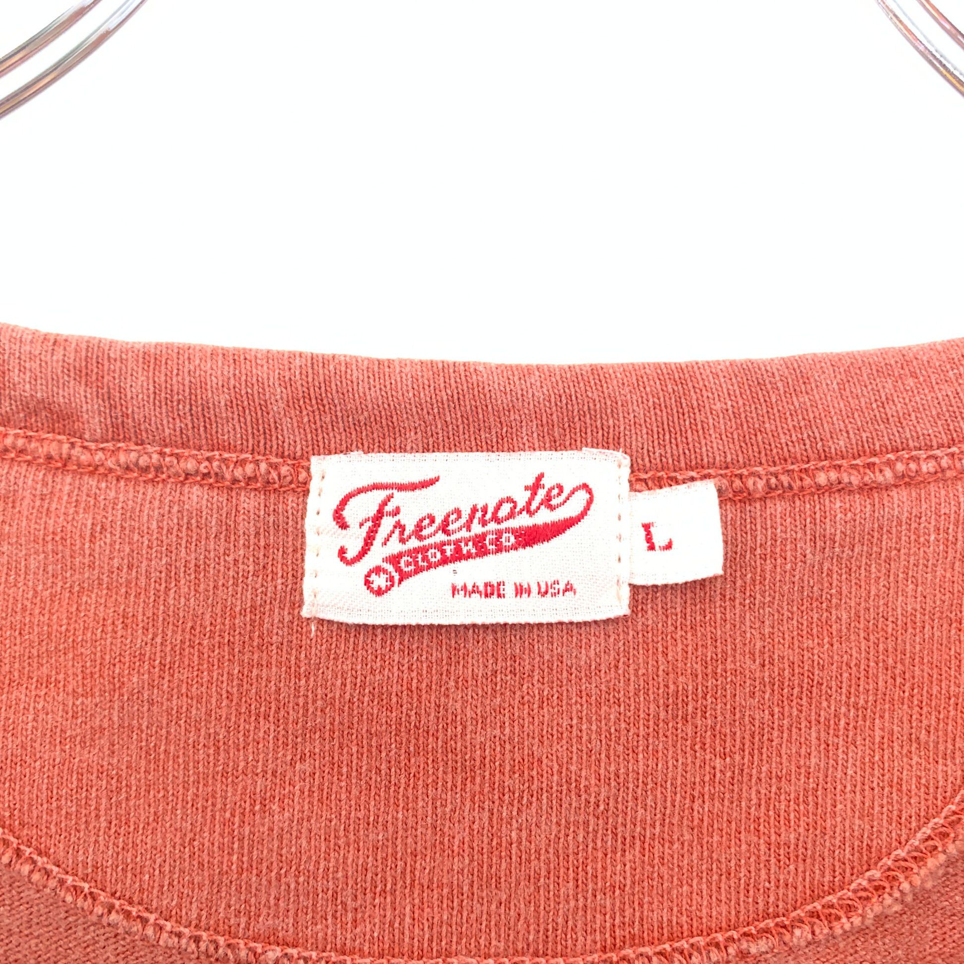 Freenote 13oz Henley Rust Pigment Dye Size US L / EU 52-54 / 3 - 4 Thumbnail