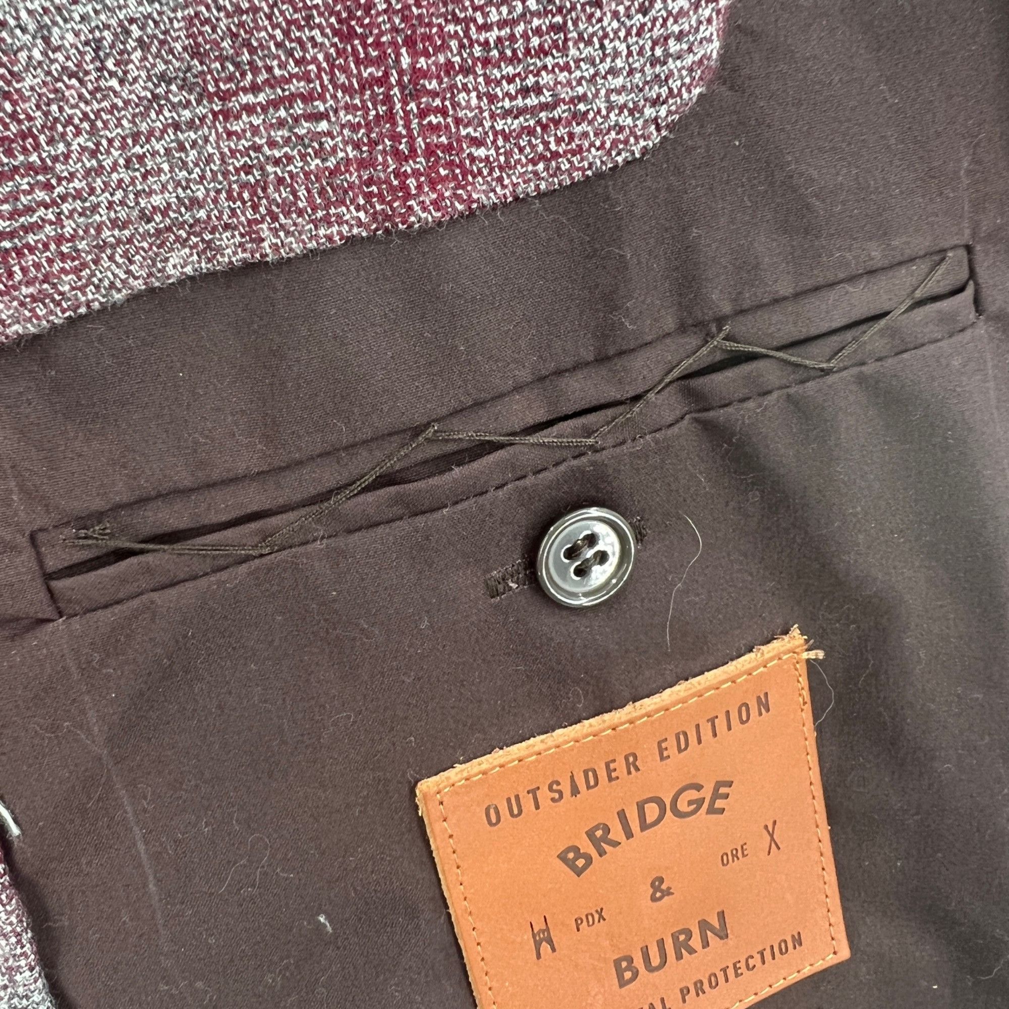 Bridge & Burn Bridge & Burn George Oxblood Waxed Cotton Jacket Size US L / EU 52-54 / 3 - 12 Thumbnail