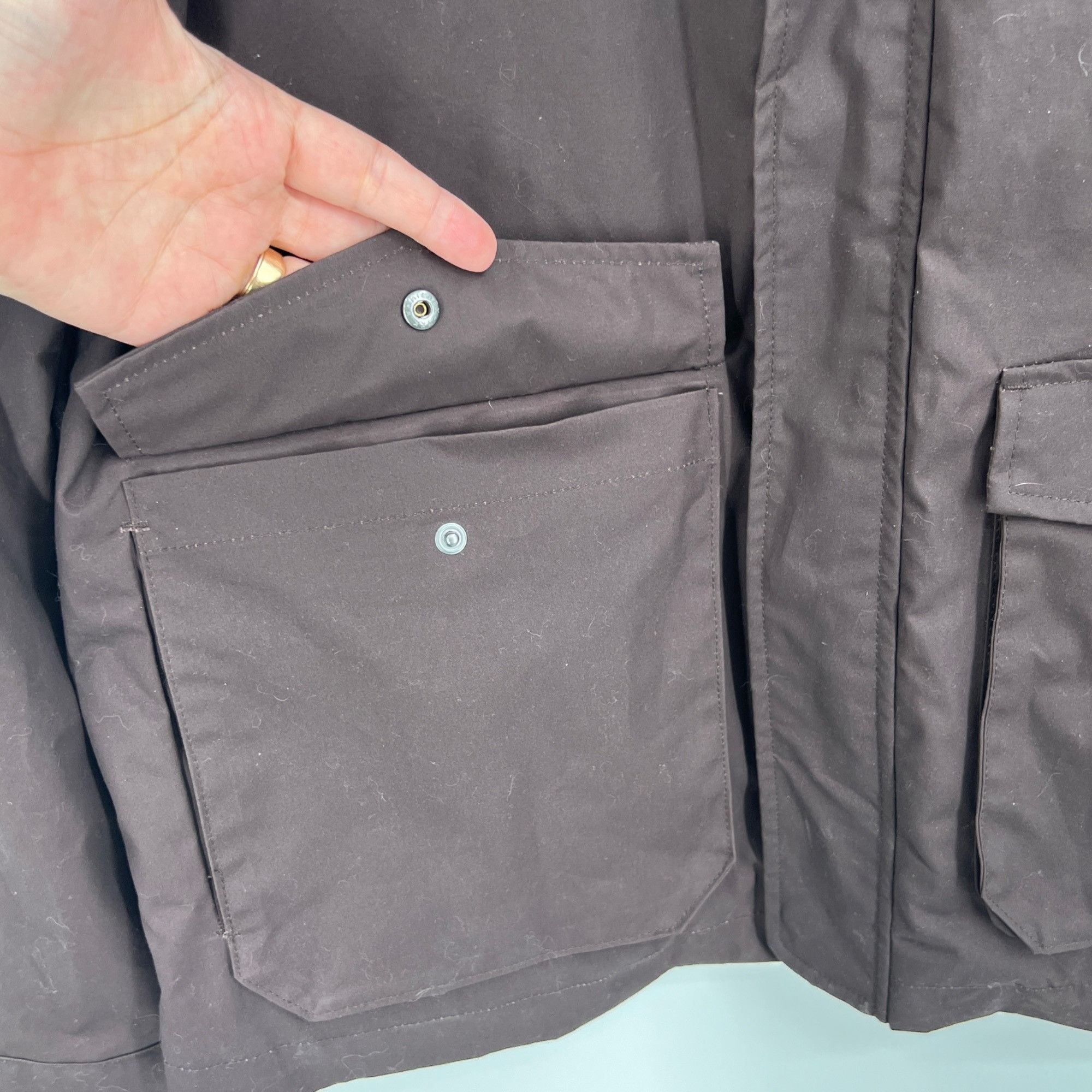 Bridge & Burn Bridge & Burn George Oxblood Waxed Cotton Jacket Size US L / EU 52-54 / 3 - 3 Thumbnail