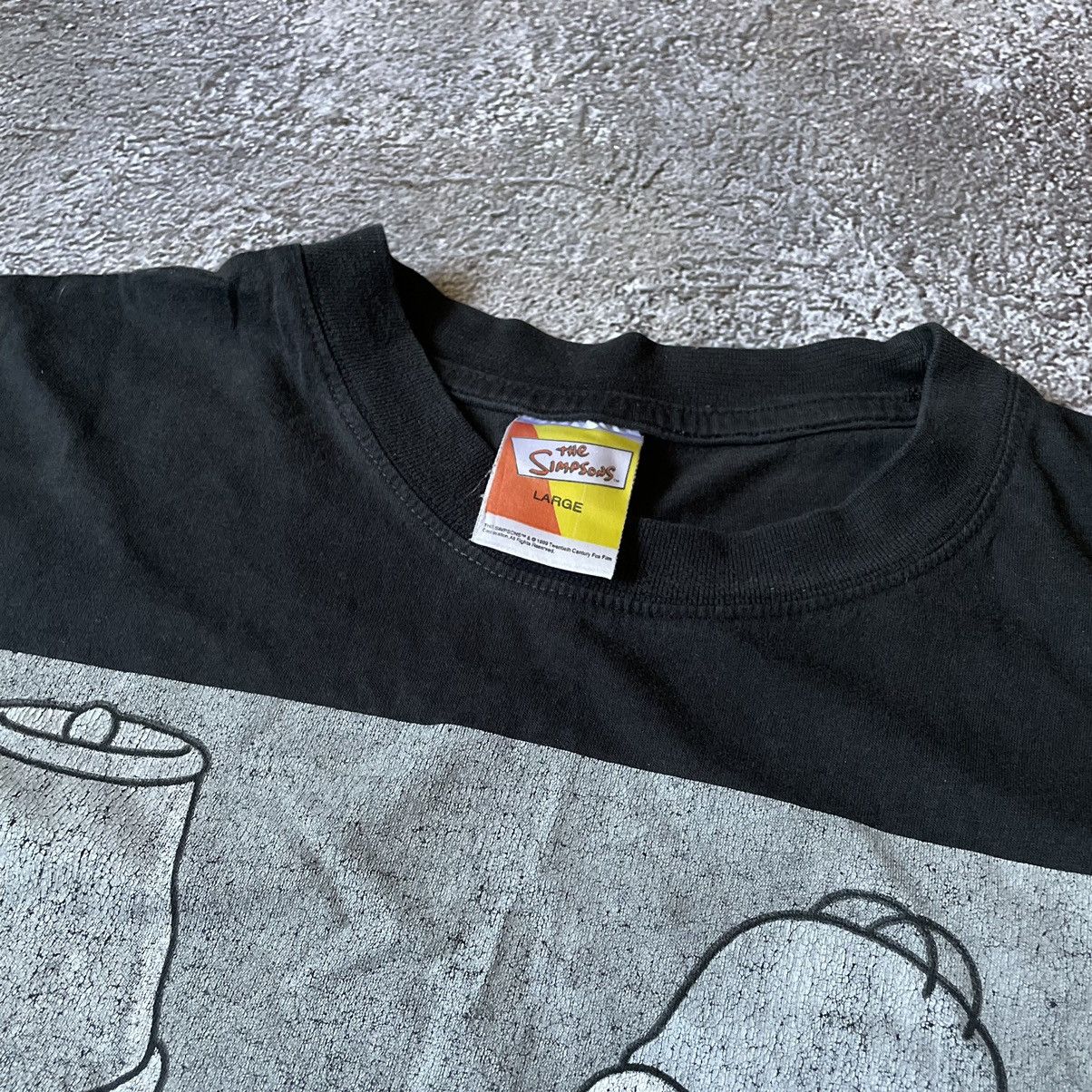 Vintage Vintage Y2K Sun Faded Homer Simpson Graphic Tee Black Goth L Size US L / EU 52-54 / 3 - 7 Thumbnail