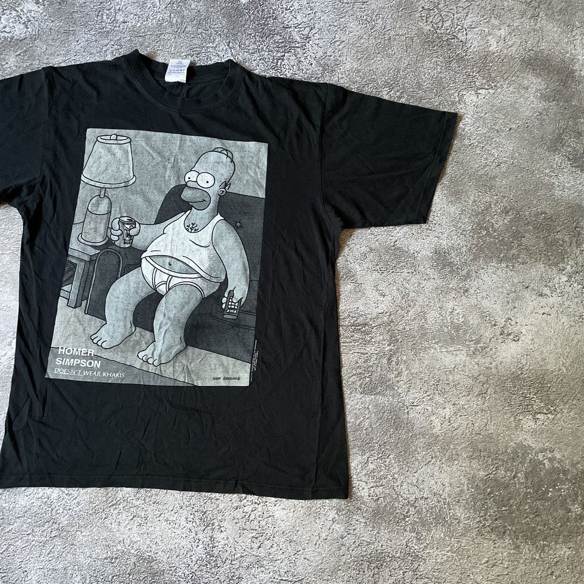Vintage Vintage Y2K Sun Faded Homer Simpson Graphic Tee Black Goth L Size US L / EU 52-54 / 3 - 3 Thumbnail