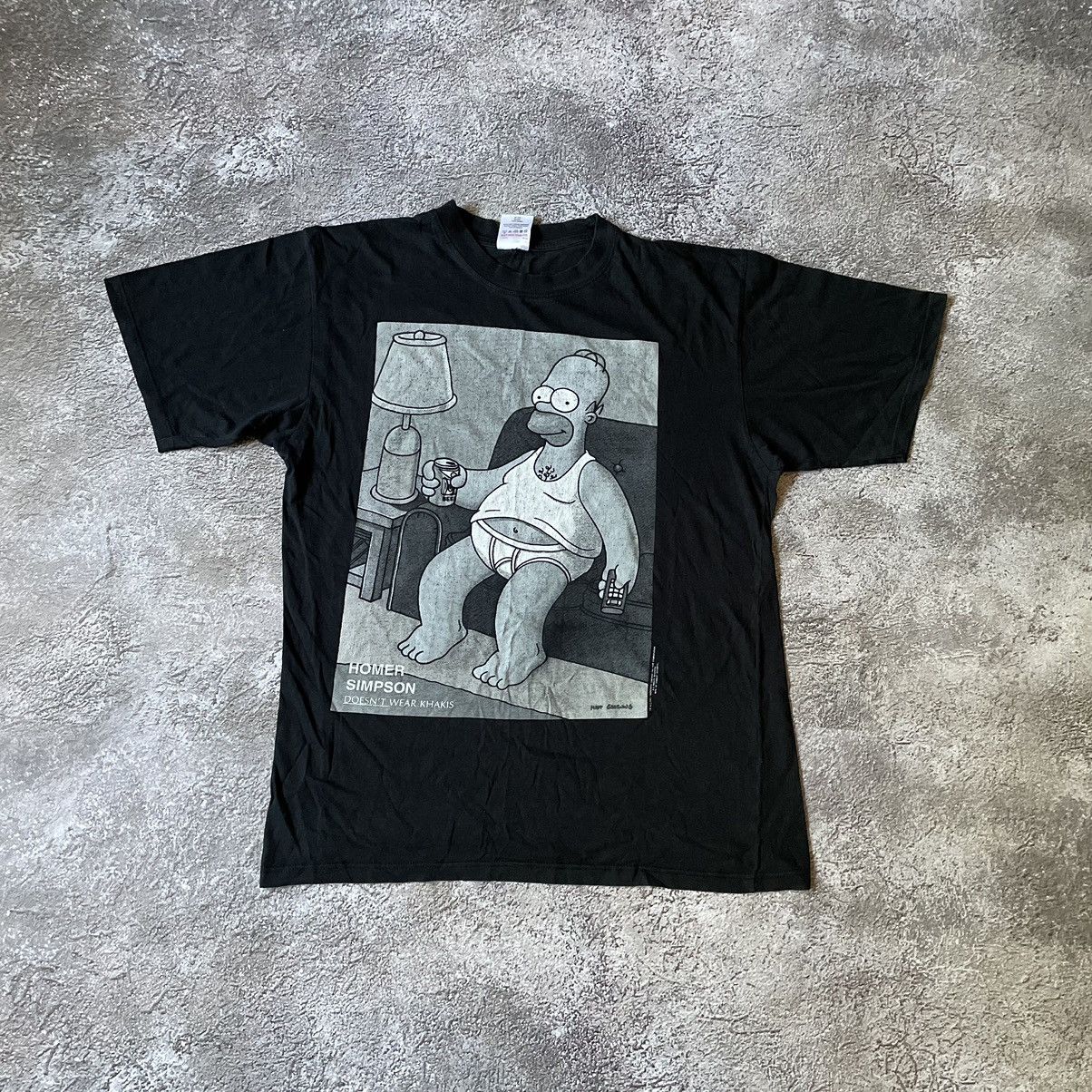 Vintage Vintage Y2K Sun Faded Homer Simpson Graphic Tee Black Goth L Size US L / EU 52-54 / 3 - 2 Thumbnail