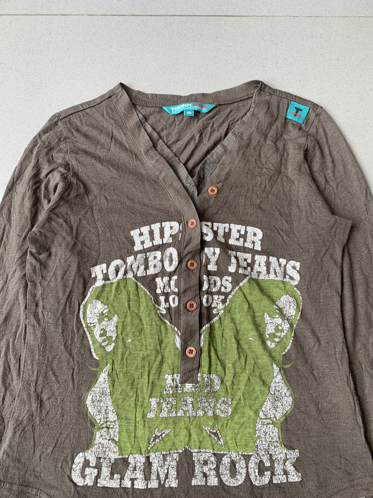 Beauty Beast × Japanese Brand × Jean Paul Gaultier Japanese Y2k Tomboy Jeans Hipster Glam Rock Mesh Long Sleeve Size M / US 6-8 / IT 42-44 - 3 Thumbnail