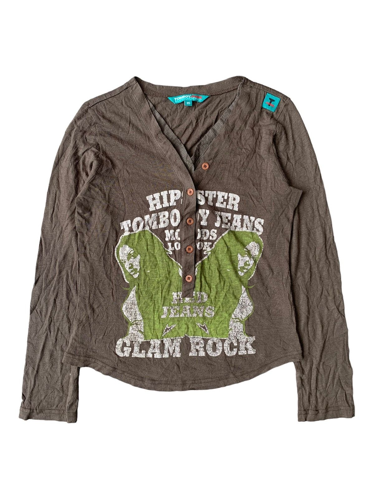 Beauty Beast × Japanese Brand × Jean Paul Gaultier Japanese Y2k Tomboy Jeans Hipster Glam Rock Mesh Long Sleeve Size M / US 6-8 / IT 42-44 - 1 Thumbnail