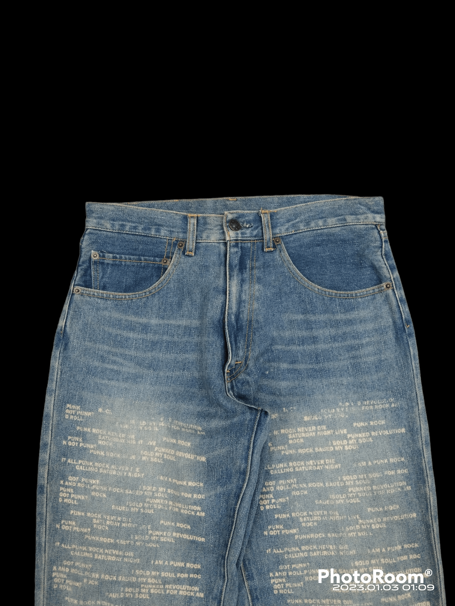Japanese Brand SICK NYLAUS ILLUSTRATION LIKE HYSTERIC GLAMOUR Size US 30 / EU 46 - 3 Thumbnail