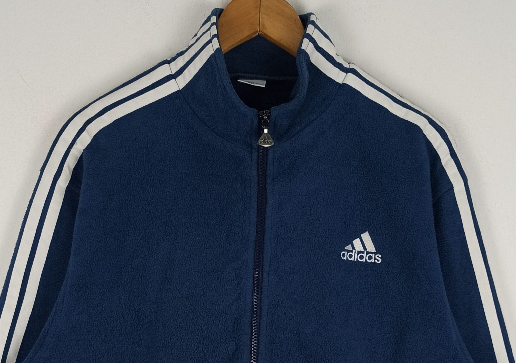 Descente Vintage Adidas Fleece Jacket Full Zipper Size US L / EU 52-54 / 3 - 2 Thumbnail
