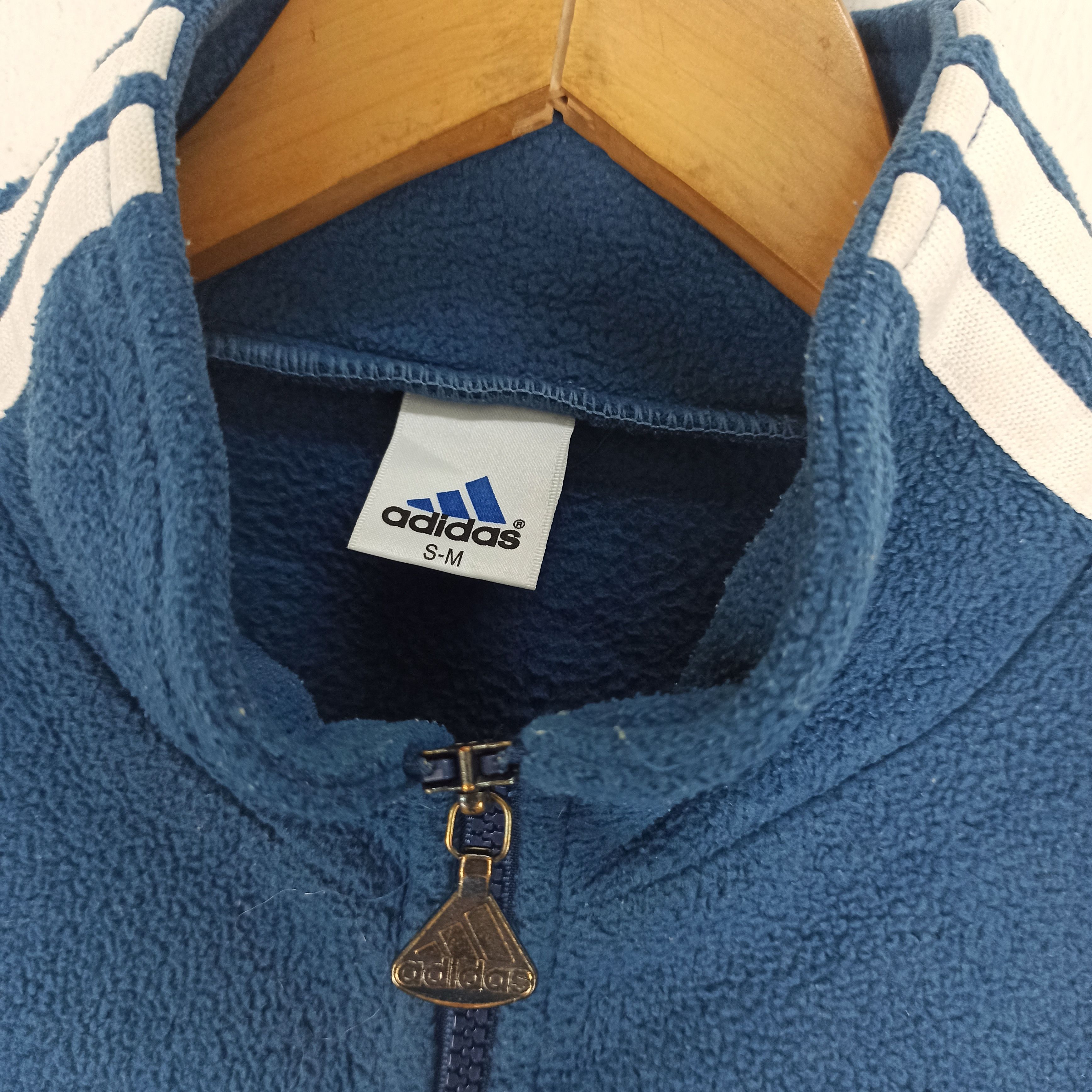 Descente Vintage Adidas Fleece Jacket Full Zipper Size US L / EU 52-54 / 3 - 7 Thumbnail