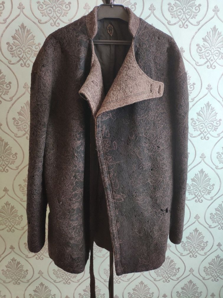 Karbon Destroyed wool coat.Runs like Julius or RIck Owens coats Size US M / EU 48-50 / 2 - 4 Thumbnail