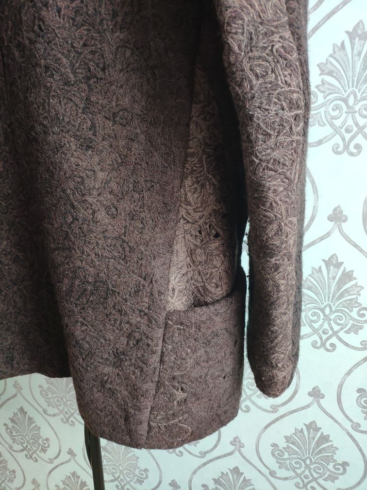 Karbon Destroyed wool coat.Runs like Julius or RIck Owens coats Size US M / EU 48-50 / 2 - 7 Thumbnail