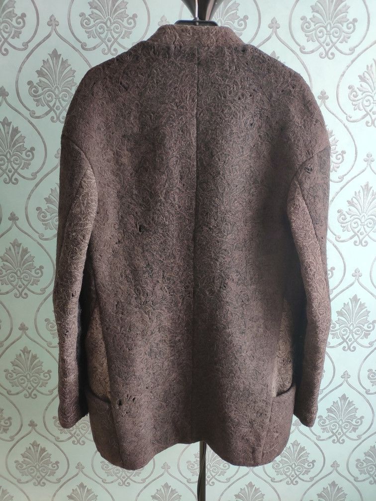 Karbon Destroyed wool coat.Runs like Julius or RIck Owens coats Size US M / EU 48-50 / 2 - 6 Thumbnail