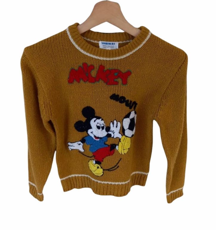 Disney × Homespun Knitwear × Mickey Mouse Yoshimura Mickey Mouse Knitwear Sweatshirt Size US XS / EU 42 / 0 - 1 Thumbnail