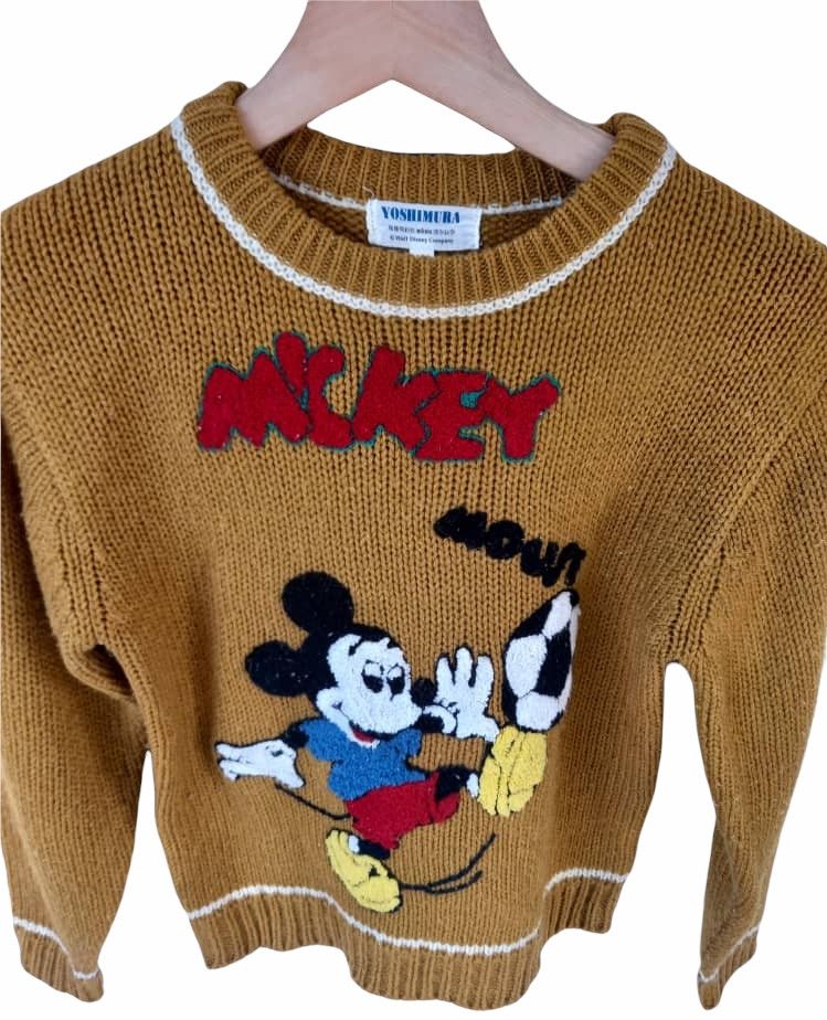 Disney × Homespun Knitwear × Mickey Mouse Yoshimura Mickey Mouse Knitwear Sweatshirt Size US XS / EU 42 / 0 - 3 Thumbnail