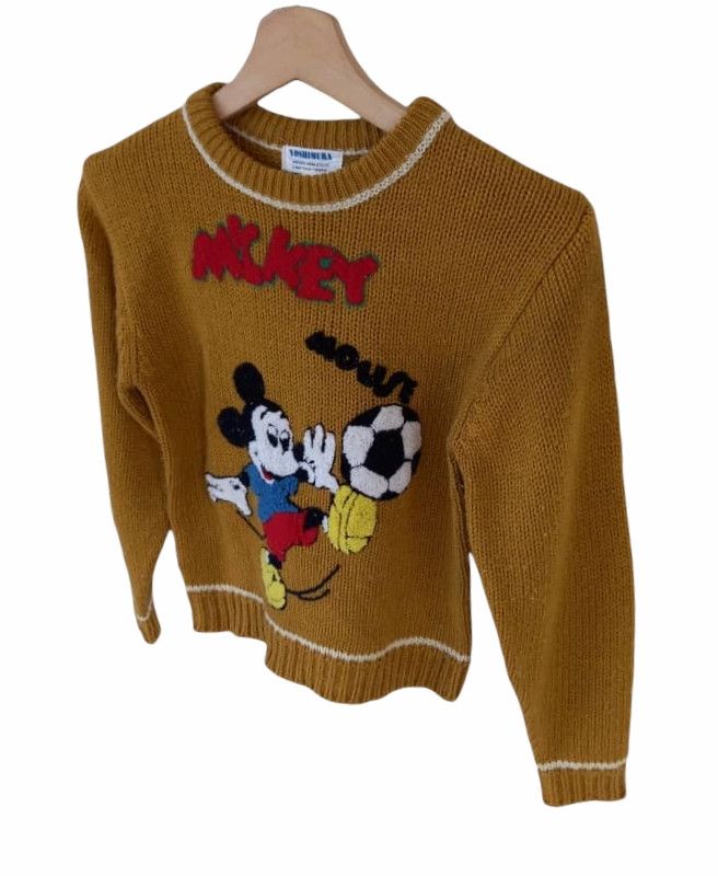 Disney × Homespun Knitwear × Mickey Mouse Yoshimura Mickey Mouse Knitwear Sweatshirt Size US XS / EU 42 / 0 - 5 Thumbnail