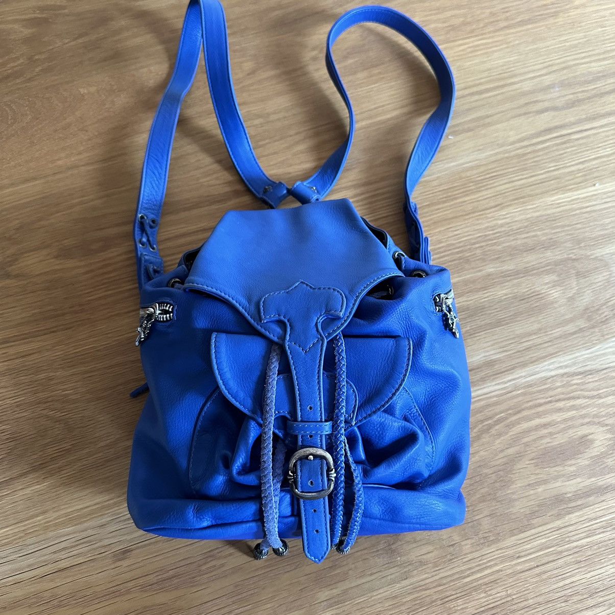 Chrome Hearts **SOLD** Chrome Hearts Electric Blue Mini Backpack Grailed