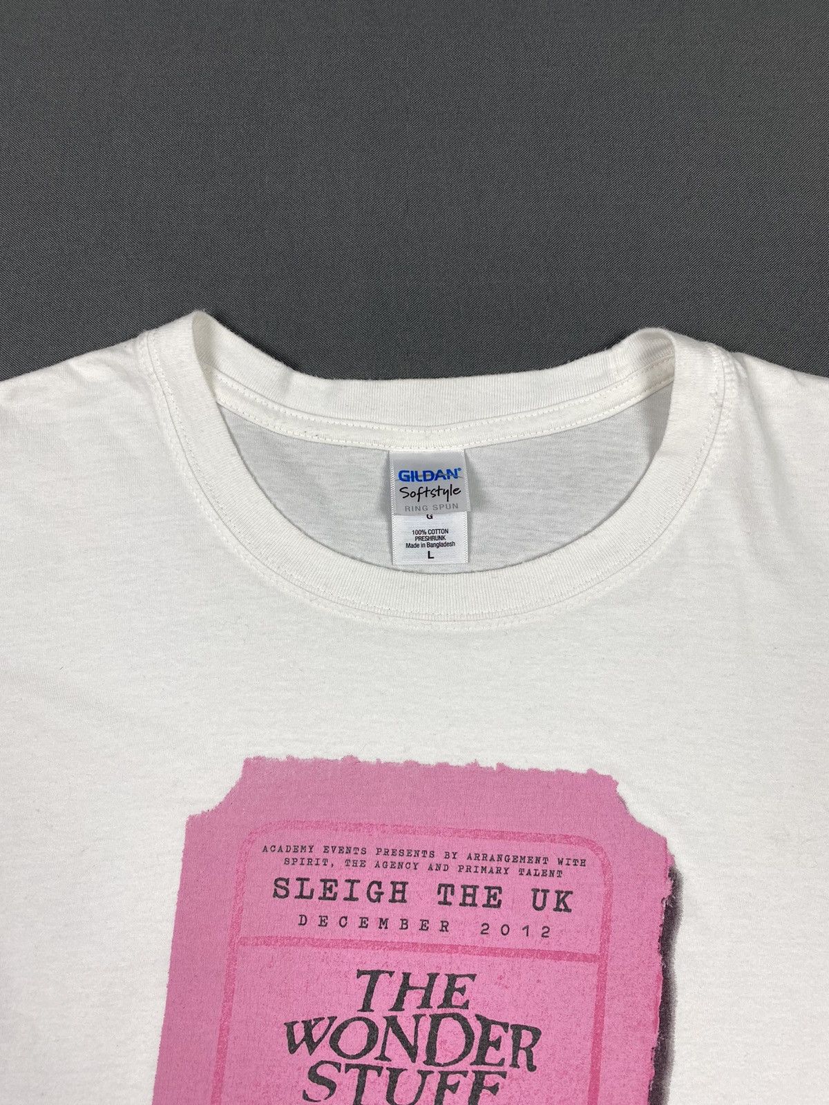 Band Tees 2012 The Wonder Stuff Concert Ticket Graphic T-Shirt Size US L / EU 52-54 / 3 - 3 Thumbnail