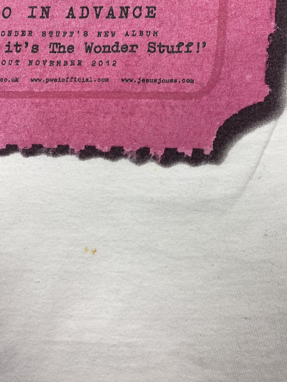Band Tees 2012 The Wonder Stuff Concert Ticket Graphic T-Shirt Size US L / EU 52-54 / 3 - 4 Thumbnail