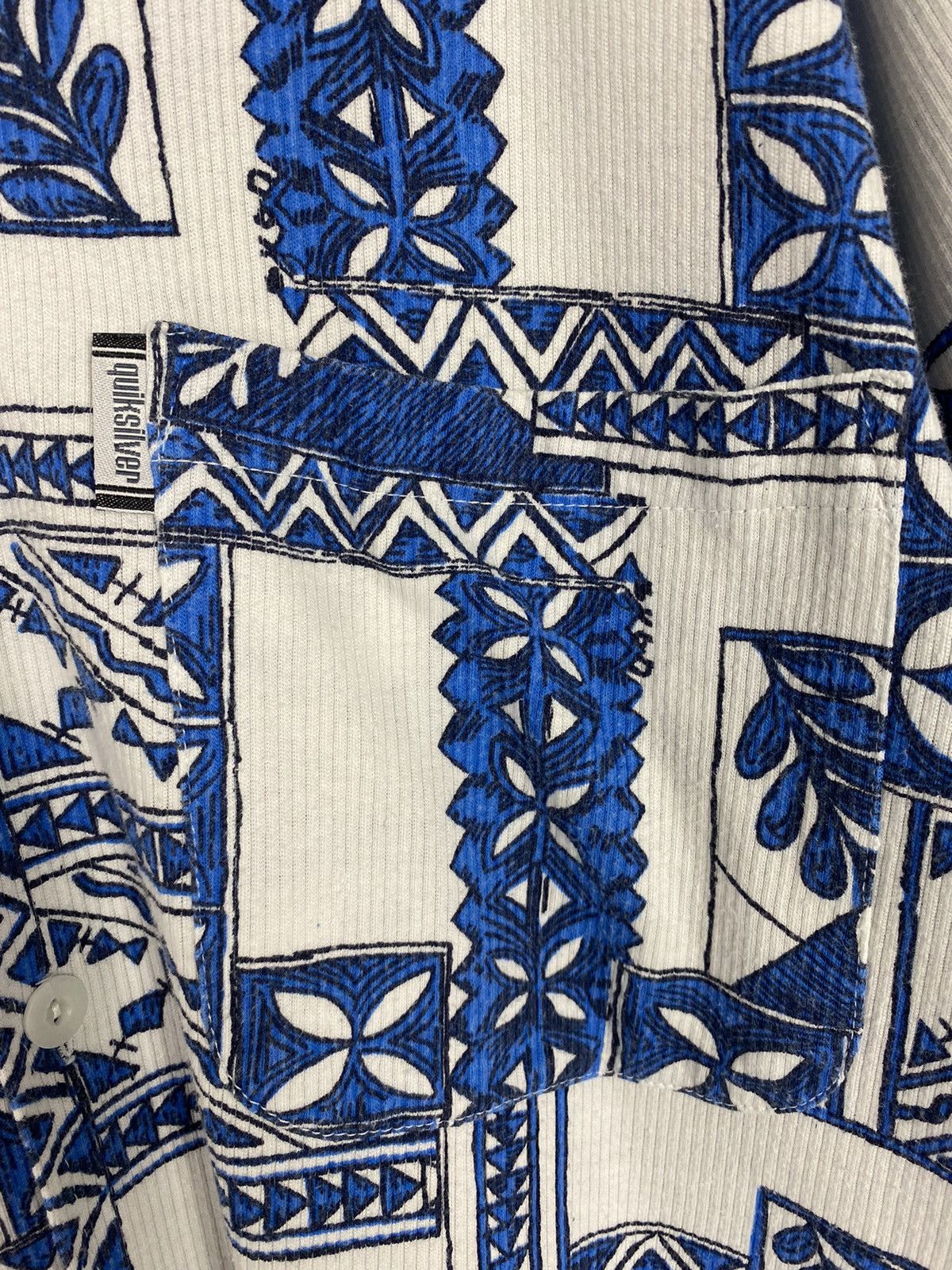 Quiksilver 1990’s Vintage Quiksilver Cotton Floral Hawaiian Aloha Shirt Size US L / EU 52-54 / 3 - 3 Thumbnail